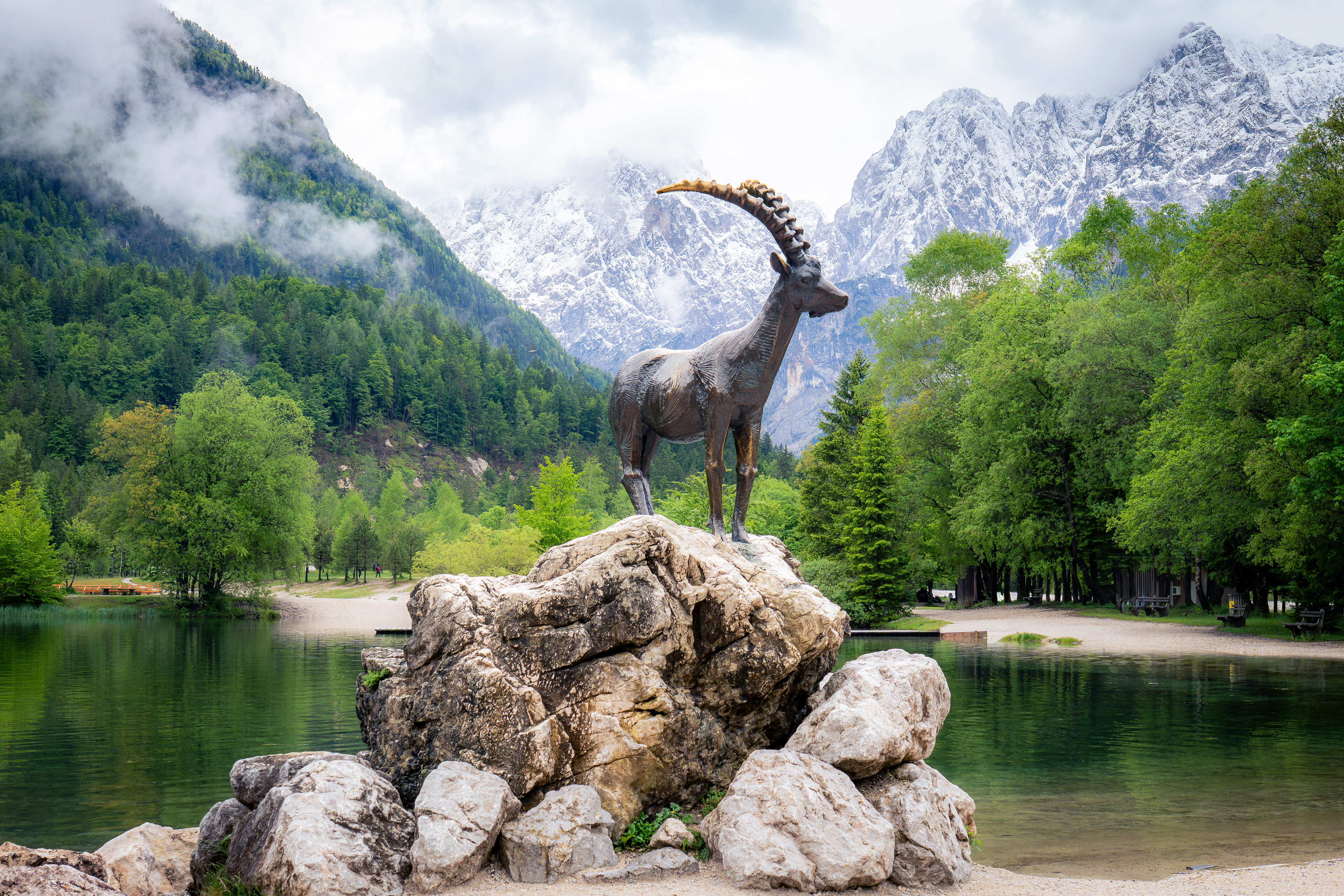 Serene Lake Jasna, Slovenia
