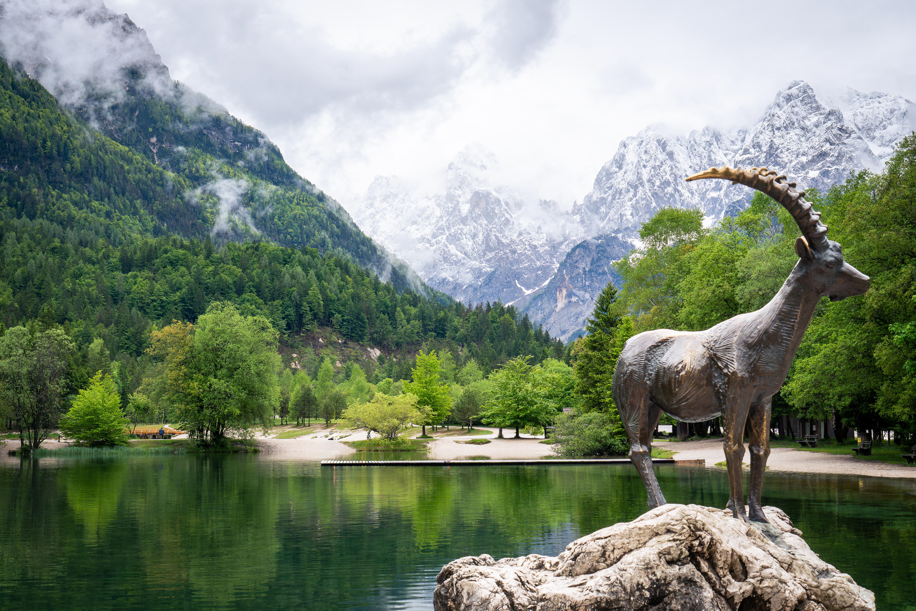 Serene Lake Jasna, Slovenia