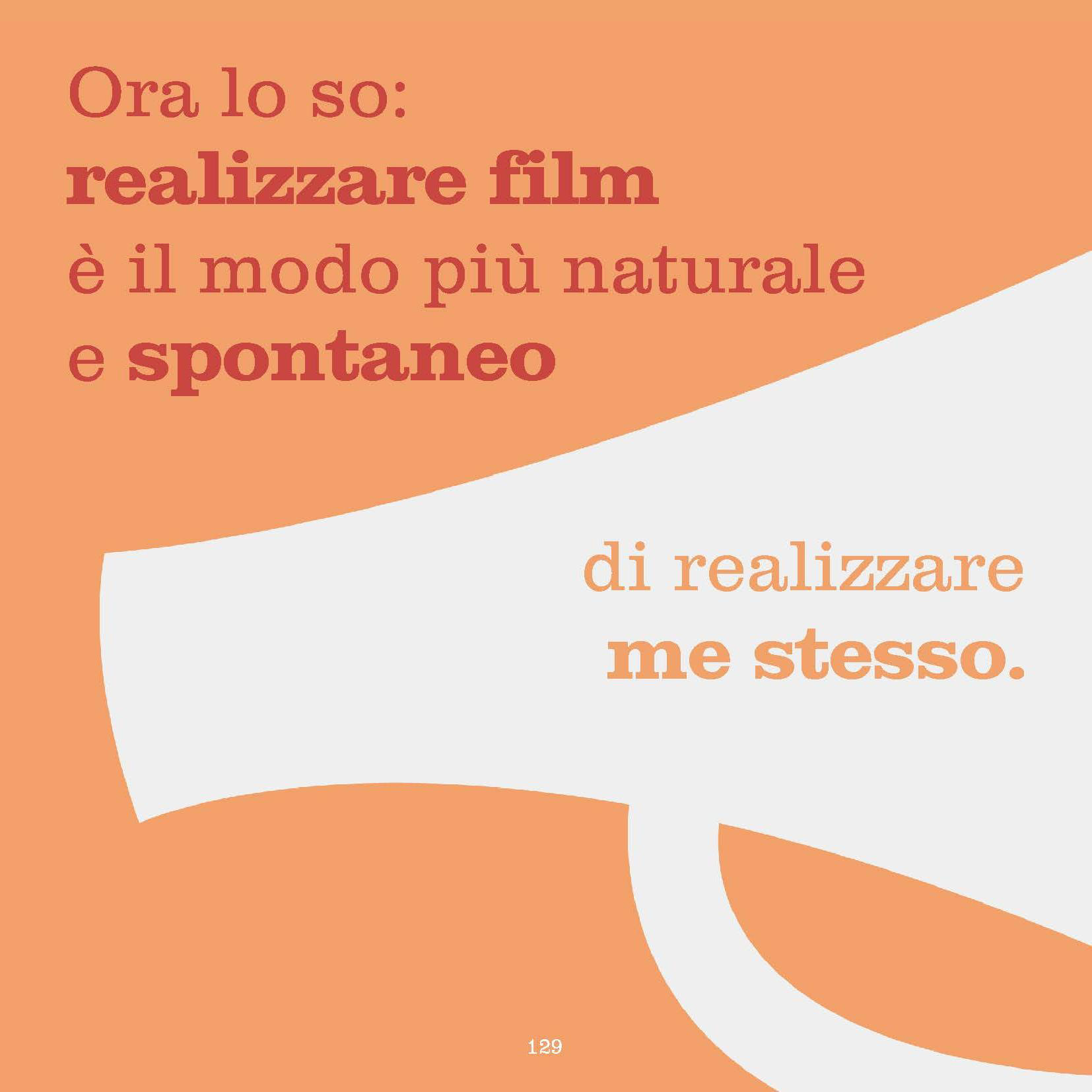 Now I know. Making films is the most natural and spontaneous way - to make myself.