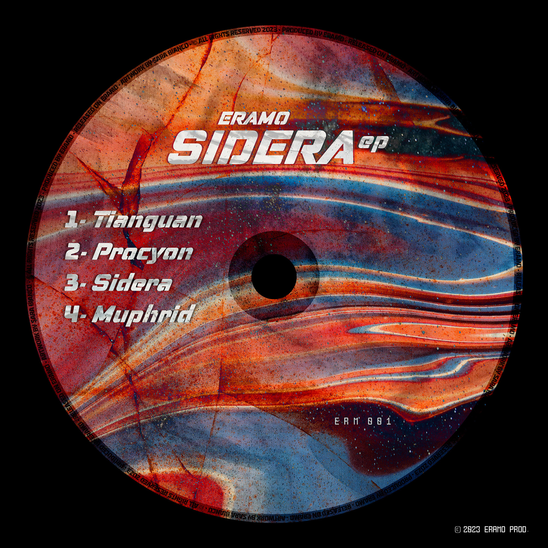 Sidera EP album cover for Eramo