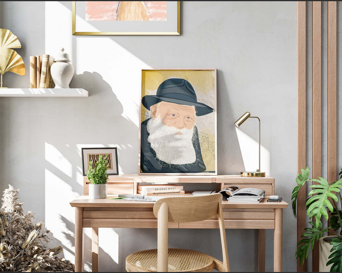 The Rebbe guided by inspired insigh