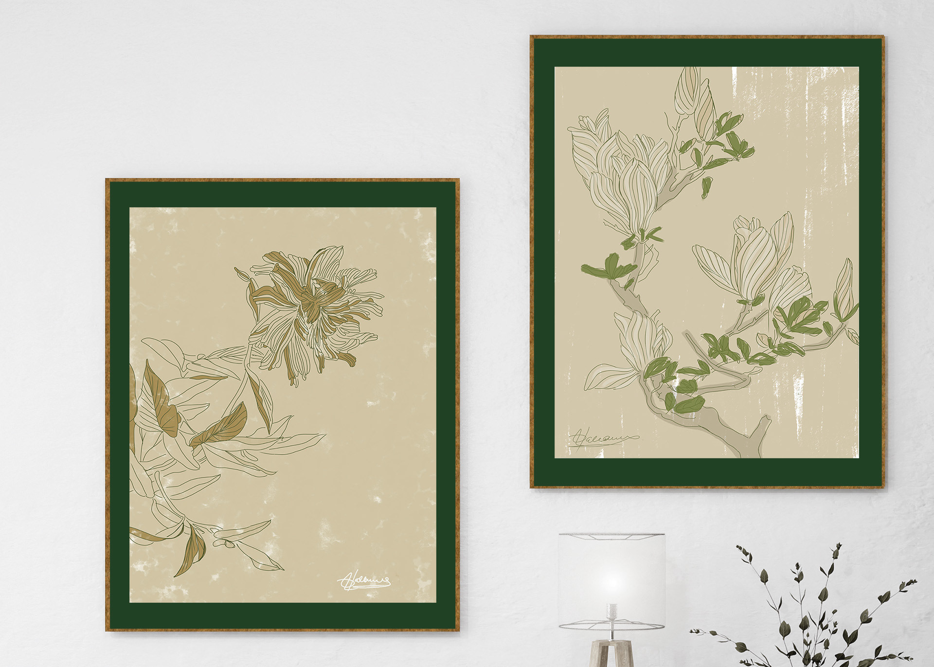 Line flowers