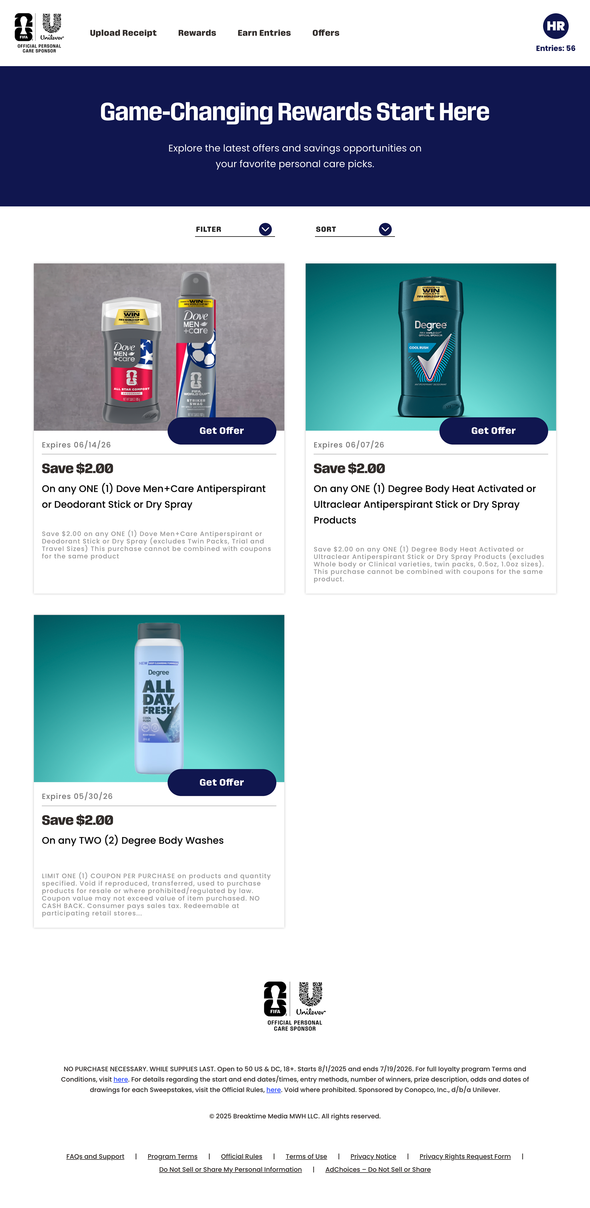 Offers Page