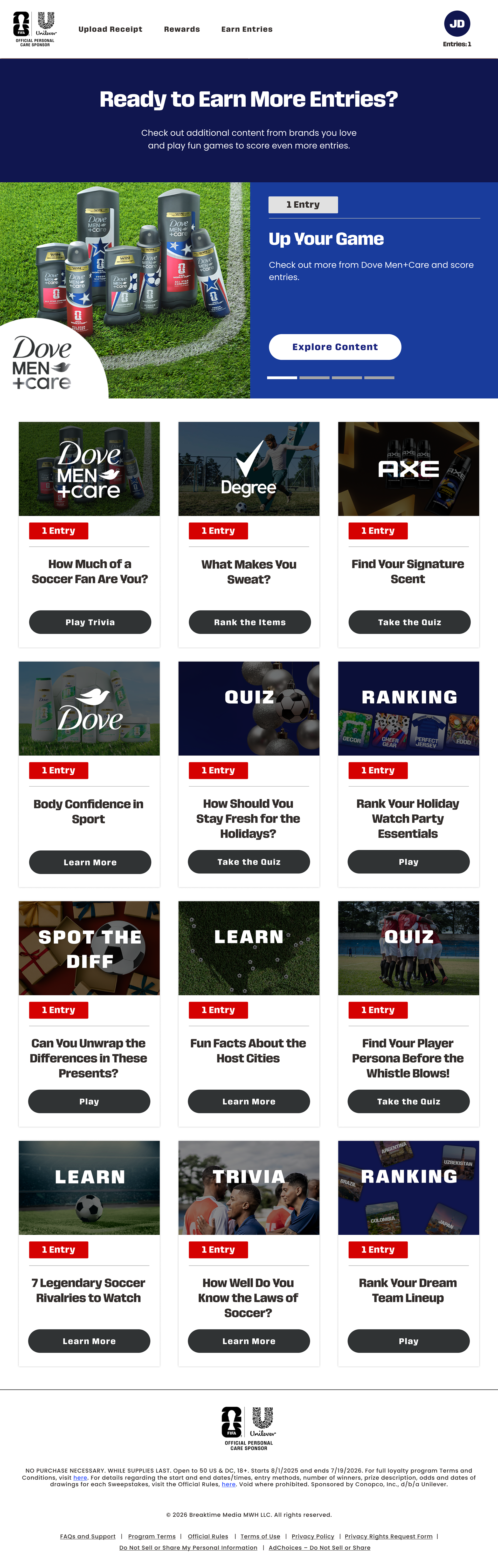 Content Center Page