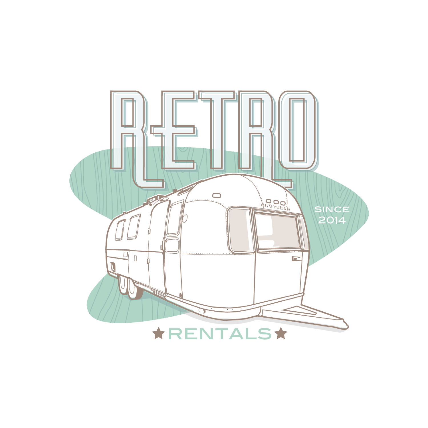 Illustration for Retro Rentals Logo