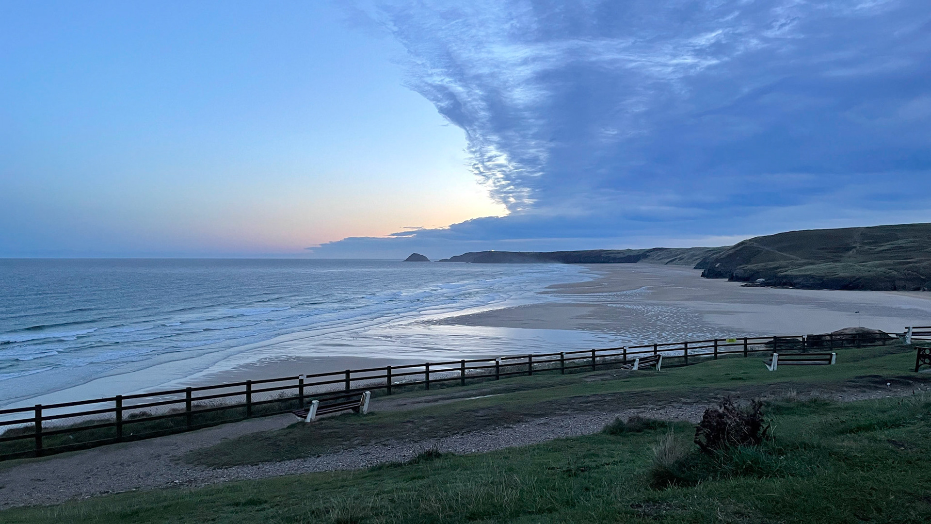 Perranporth Beach at Dawn