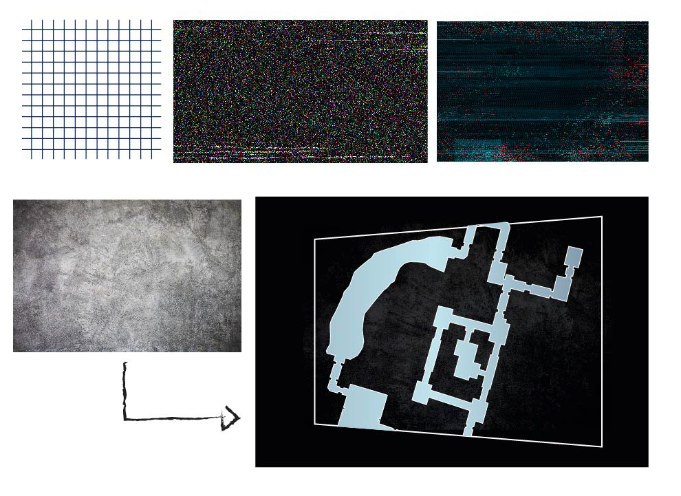 Experimenting with textures to see what effects I could generate and finally landed on a map design.
