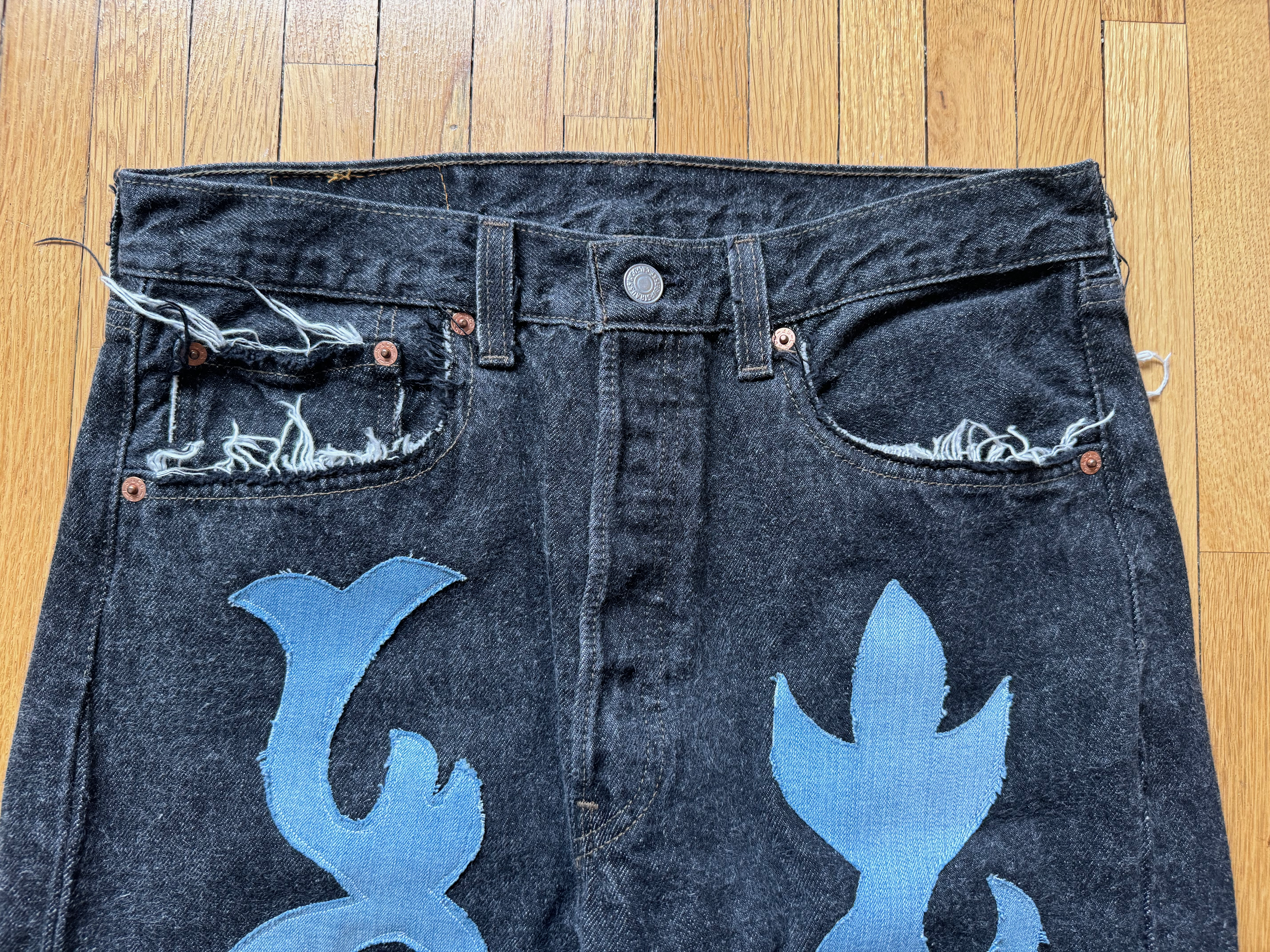 Dark Tribal Jean