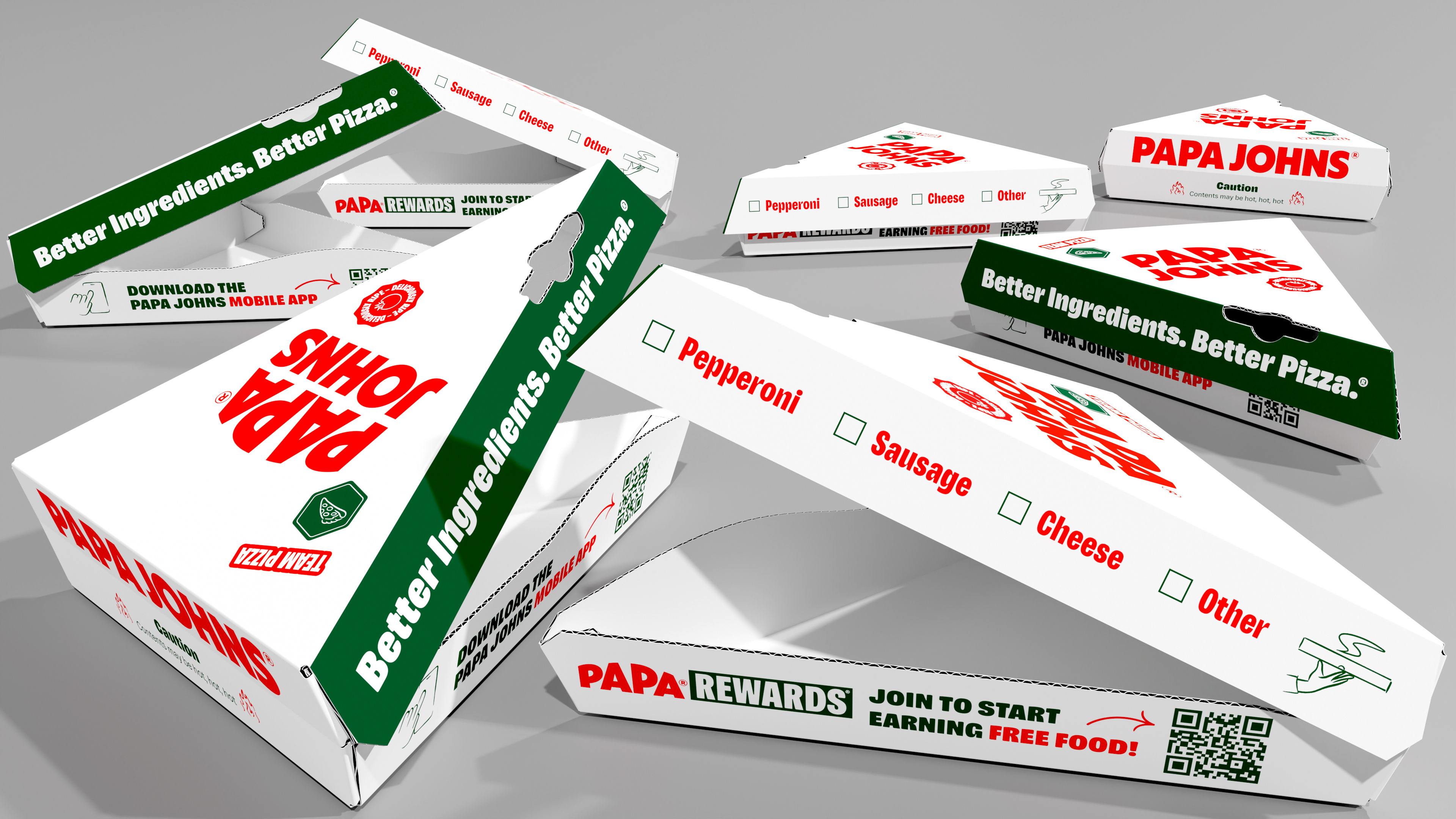 Single Slice Clamshell | Sr Mgr Graphic Design: Jerry Braccia | Graphic Designer: Lindsey Kaplan | 3D rendering: Jerry Braccia