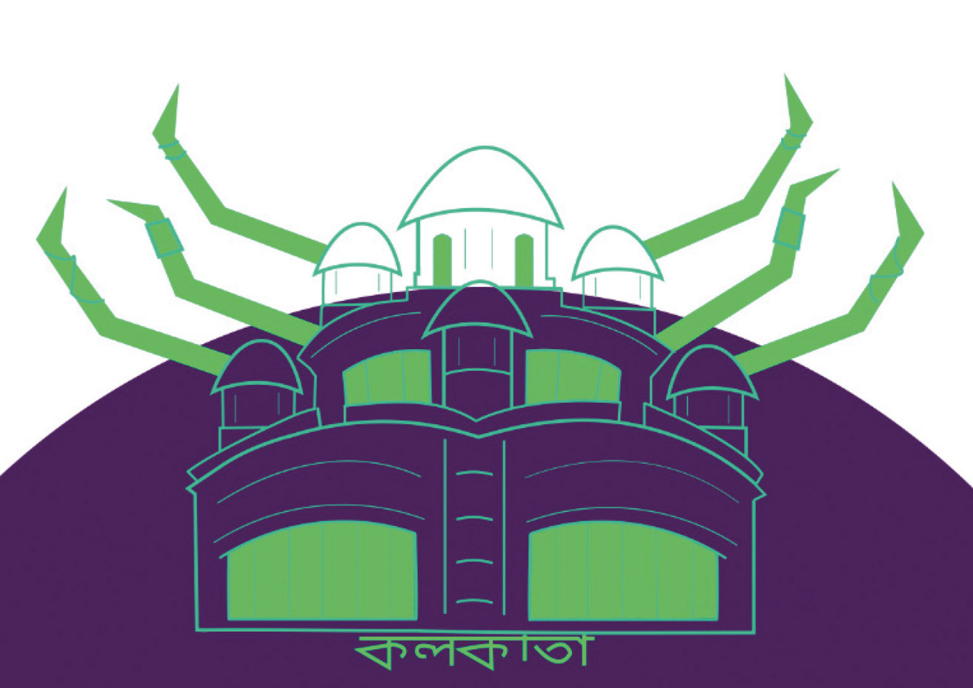'Temple' - Medium: Screen-print