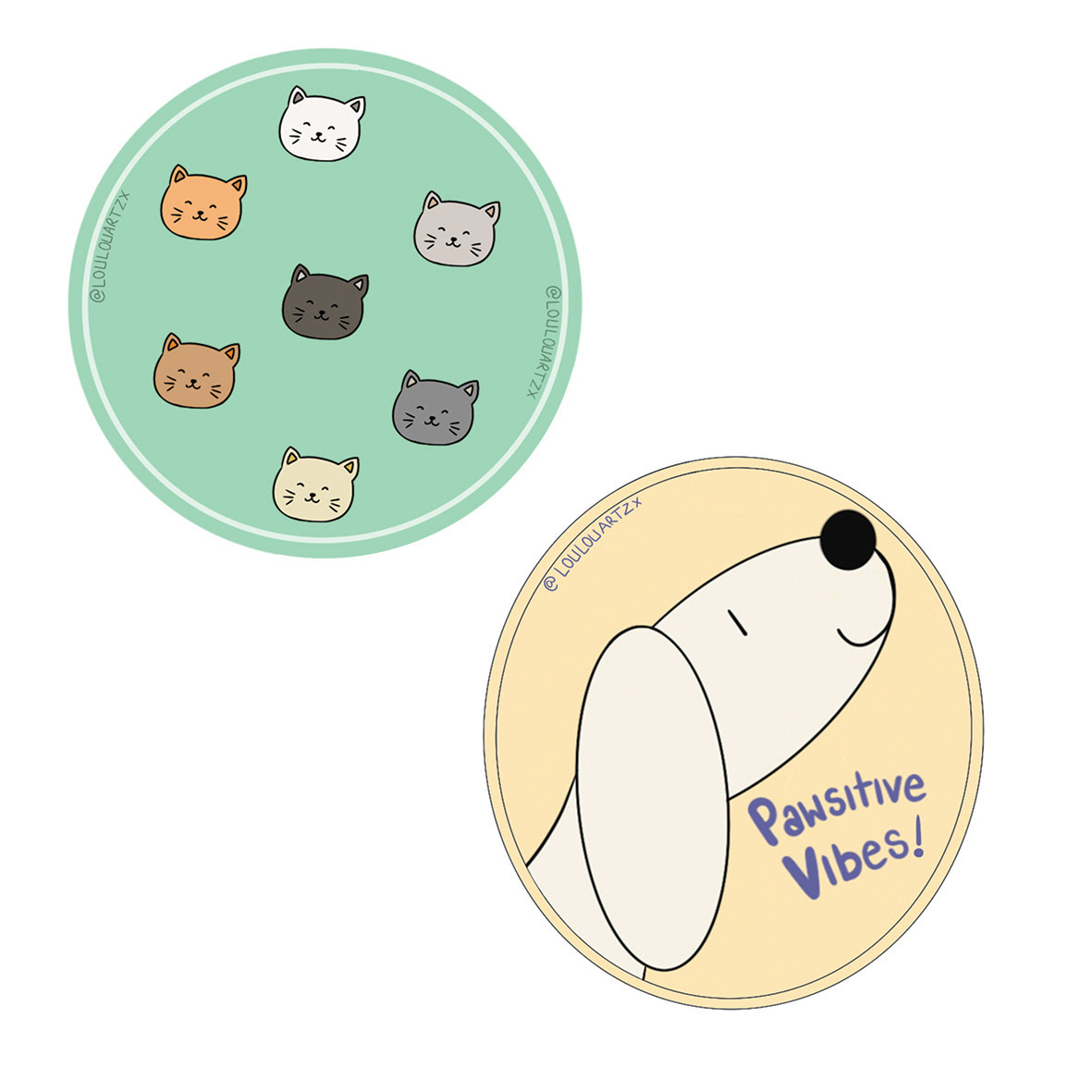 'Little and Lost' - Campaign Material - Sticker Designs - Medium: Procreate