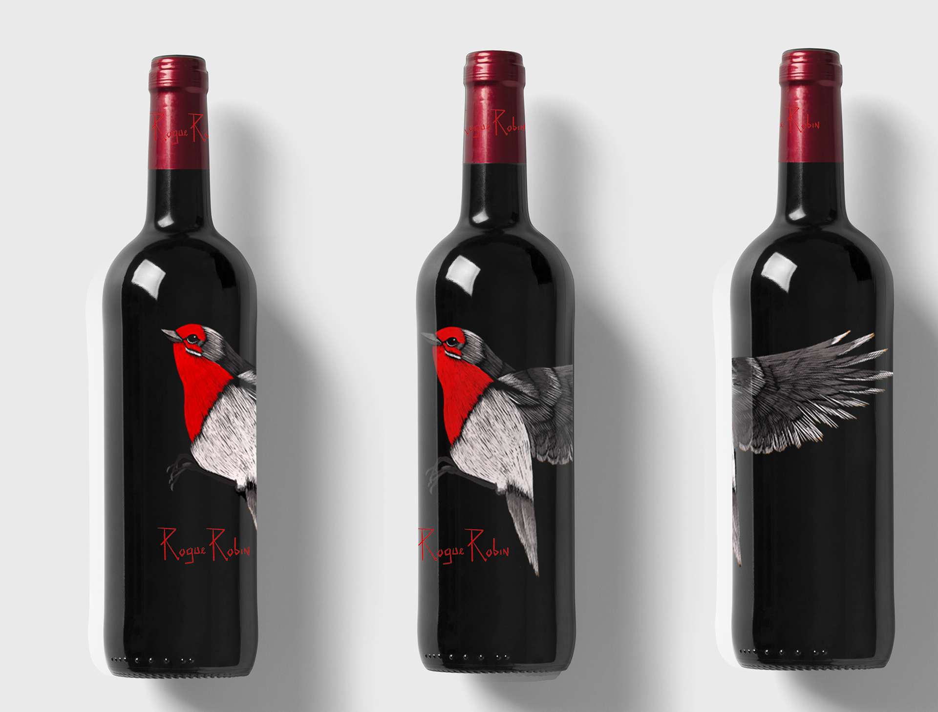 Virgin Wines Commission - Mock-up of Label Design - Medium: Procreate, Adobe Photoshop & Illustrator