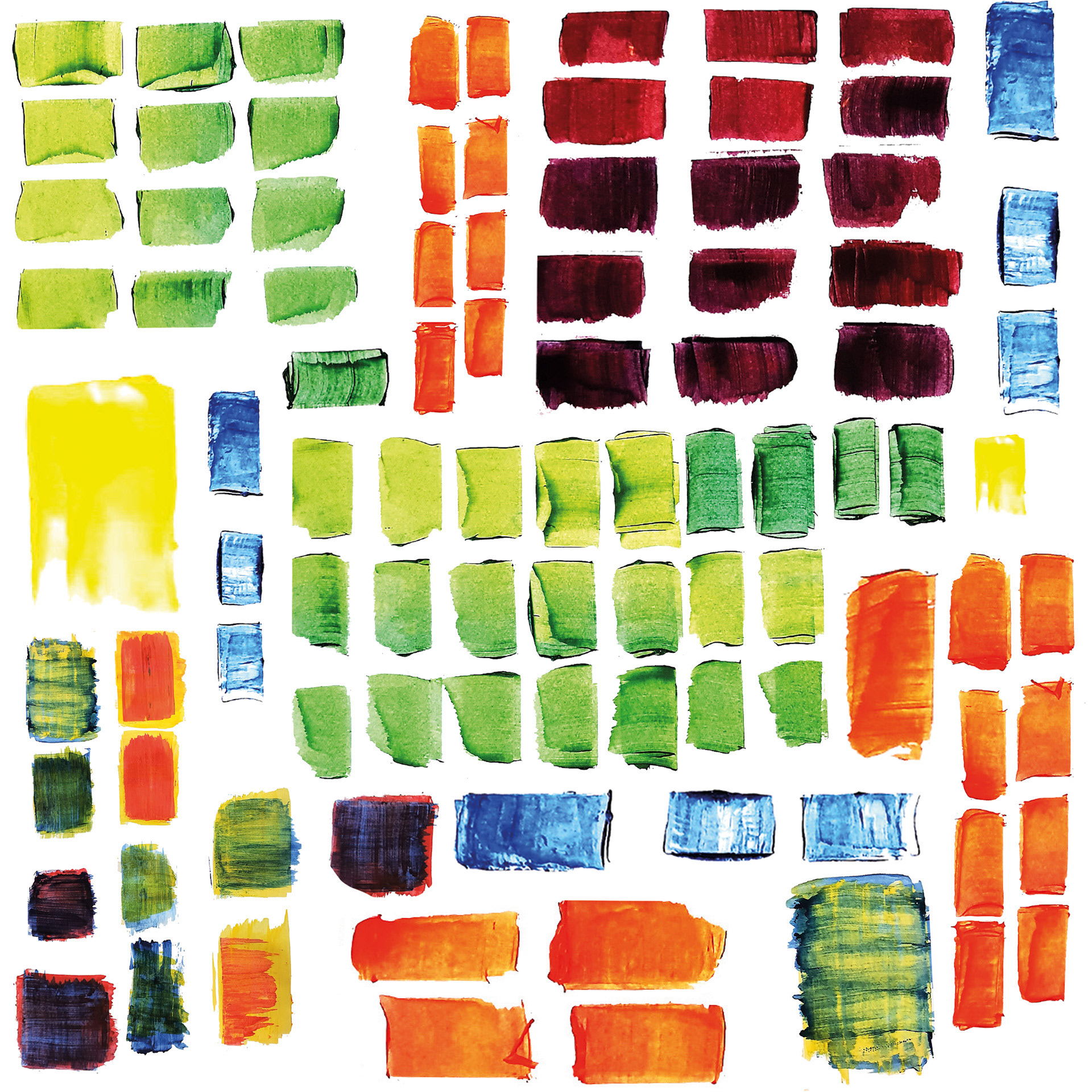 'Samples' - Medium: Screen-printing Inks