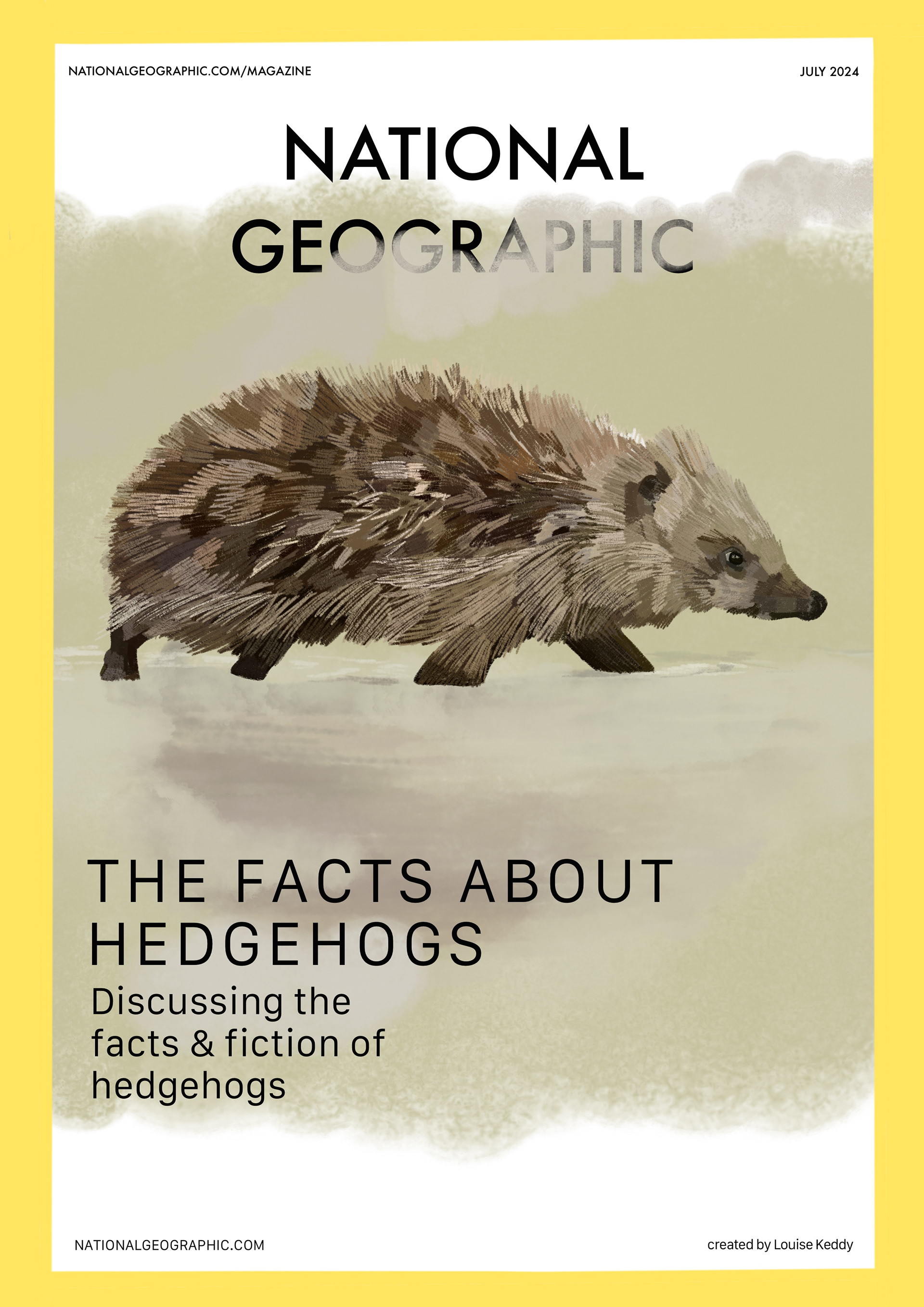 National Geographic Mock-up - Medium: Procreate