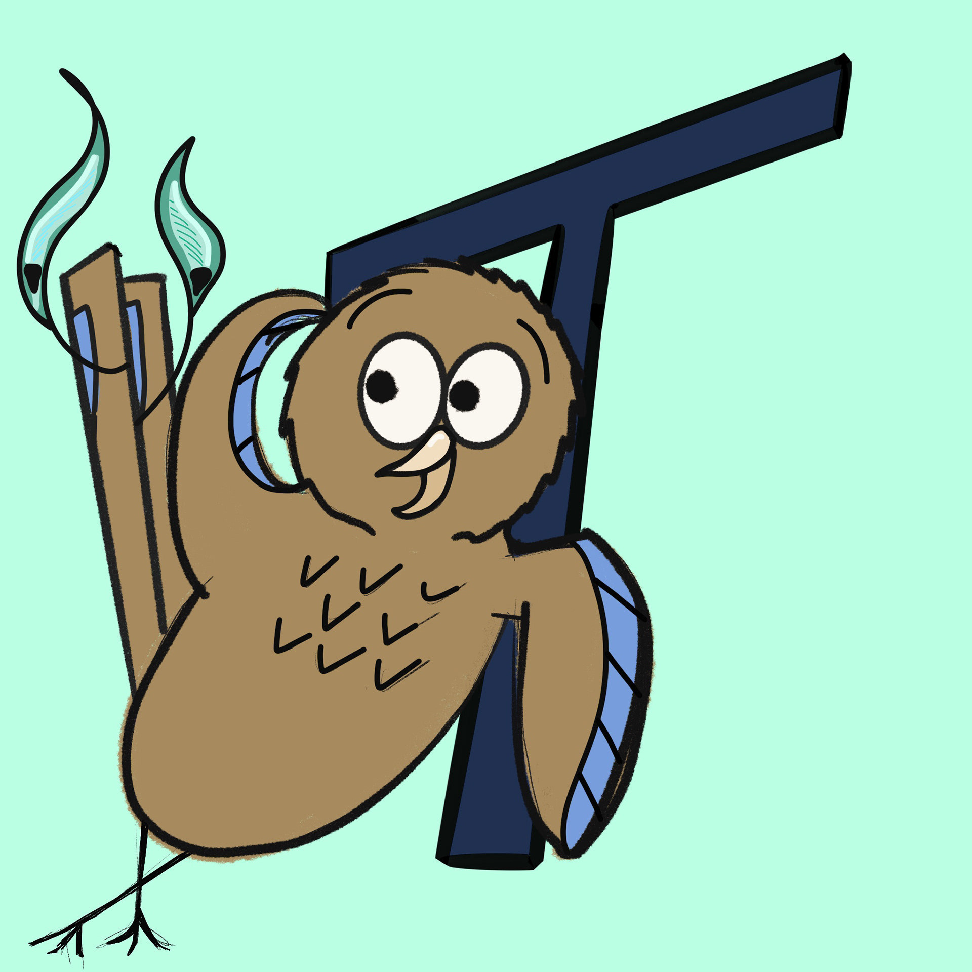 'The Jay and the Peacock' - Character Design - Medium: Procreate