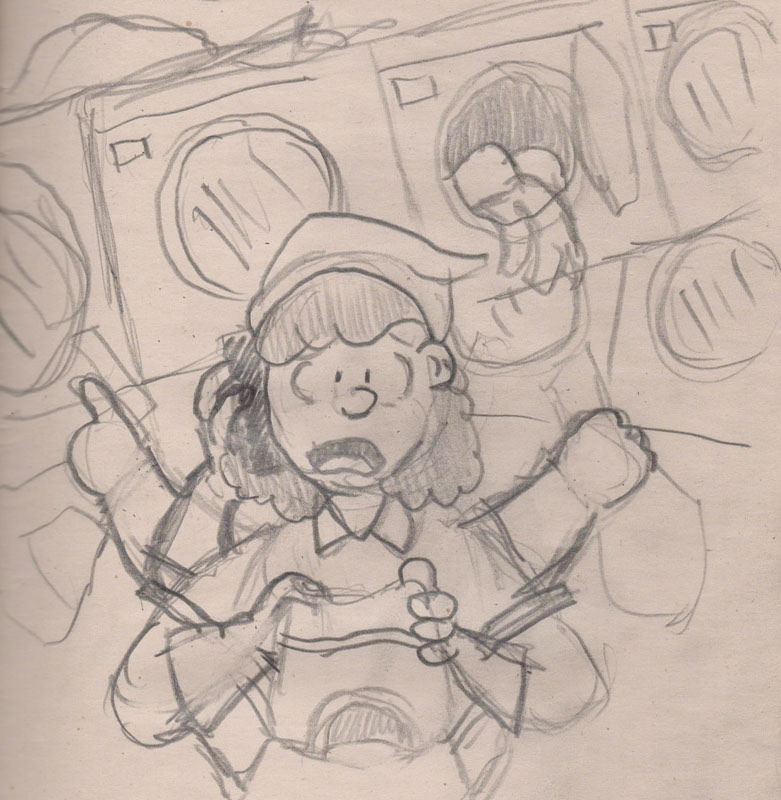 Sketch for Indypendent Cover