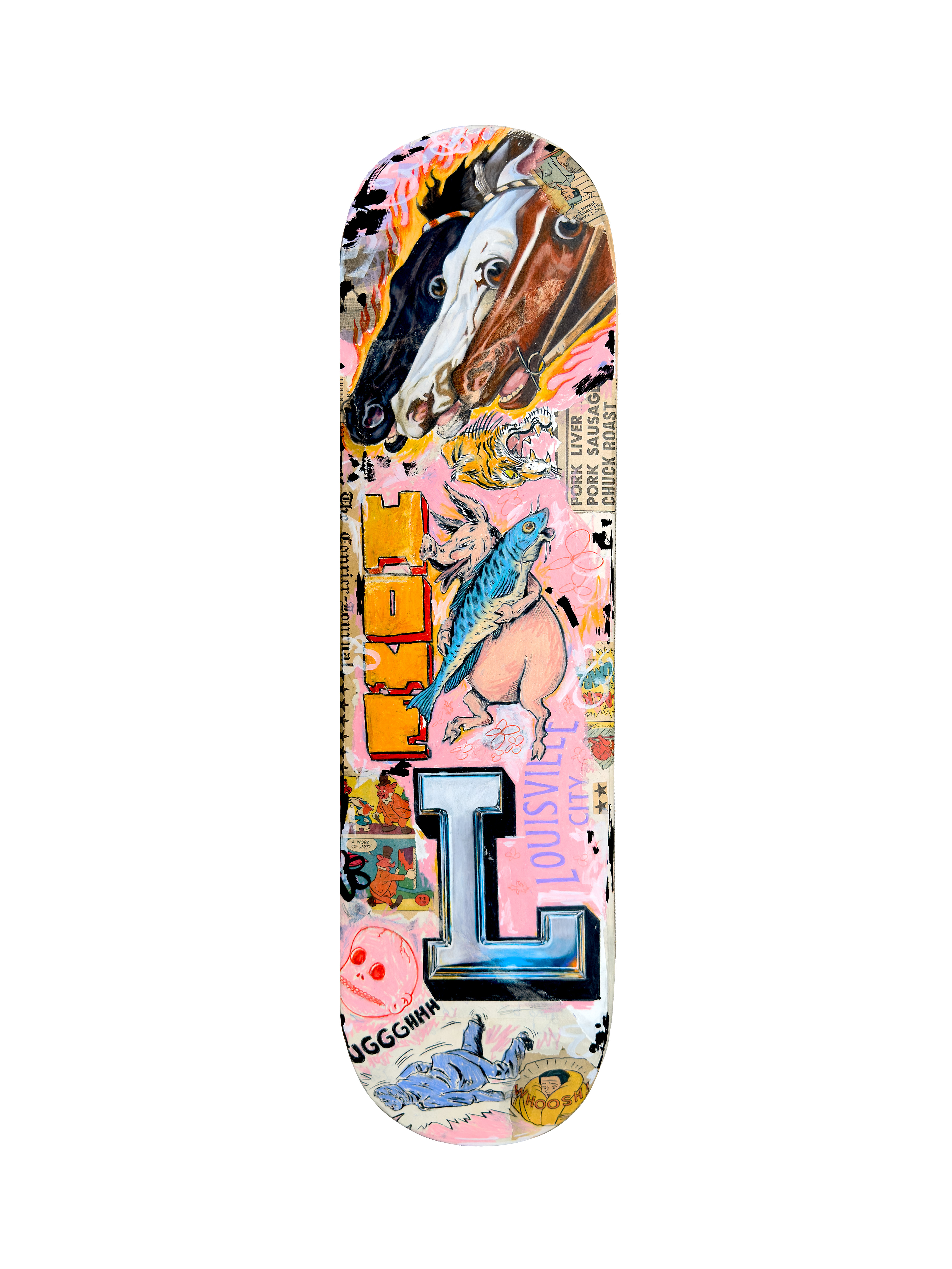 Lou City Soccer Skateboard | 2026 | Mixed Media