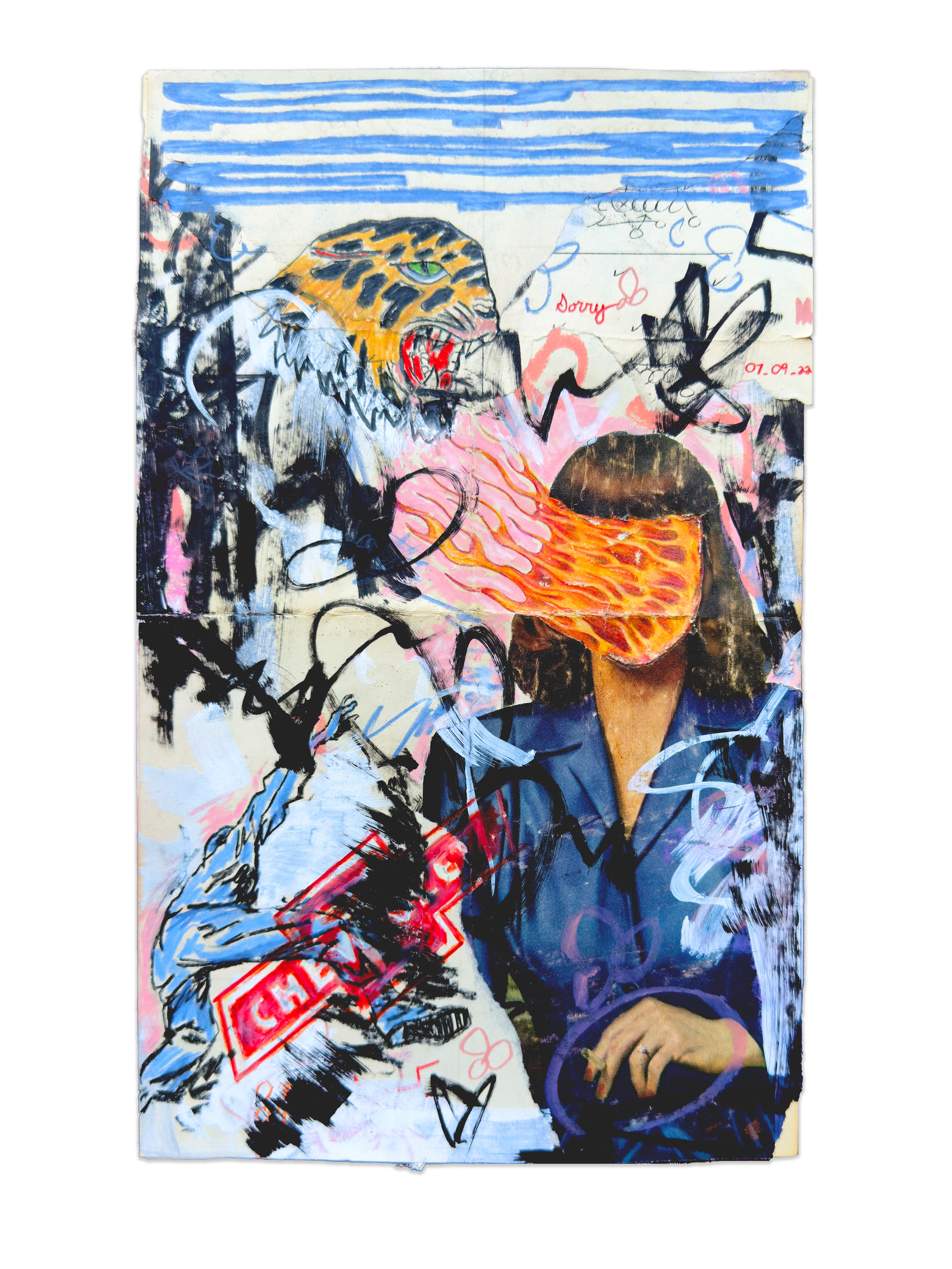 God Rides a Harley Davidson | 2025 | Mixed Media