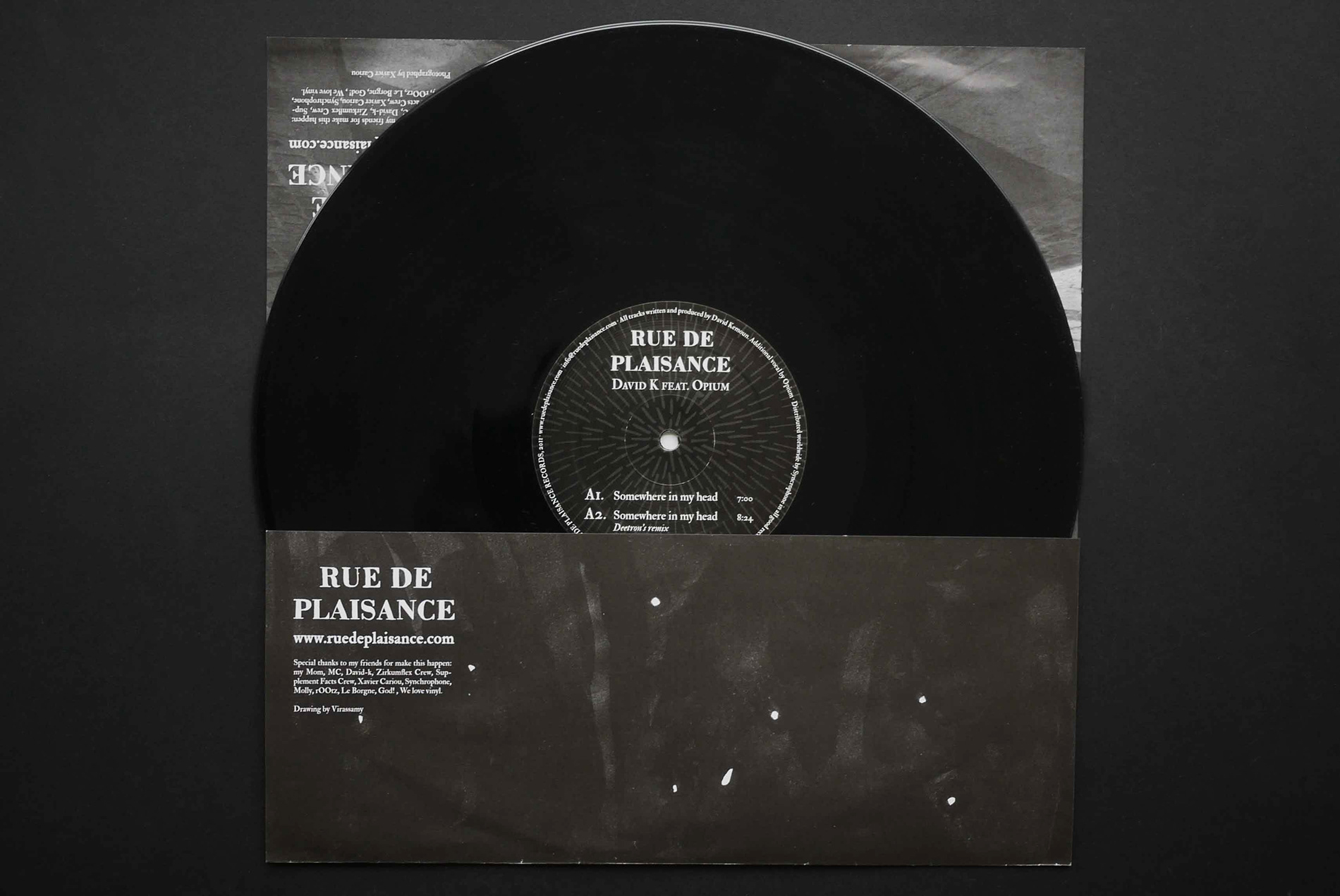 Transparent back vinyl cover