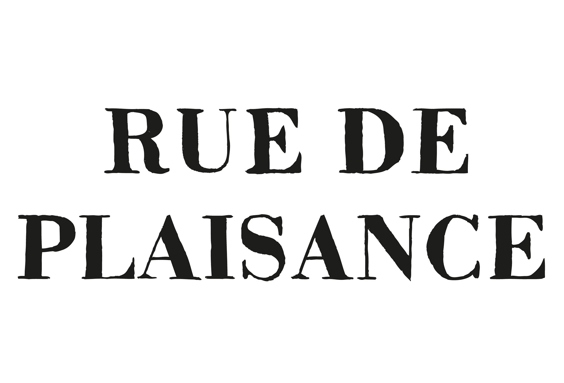 Logo Rue de Plaisance minimal version