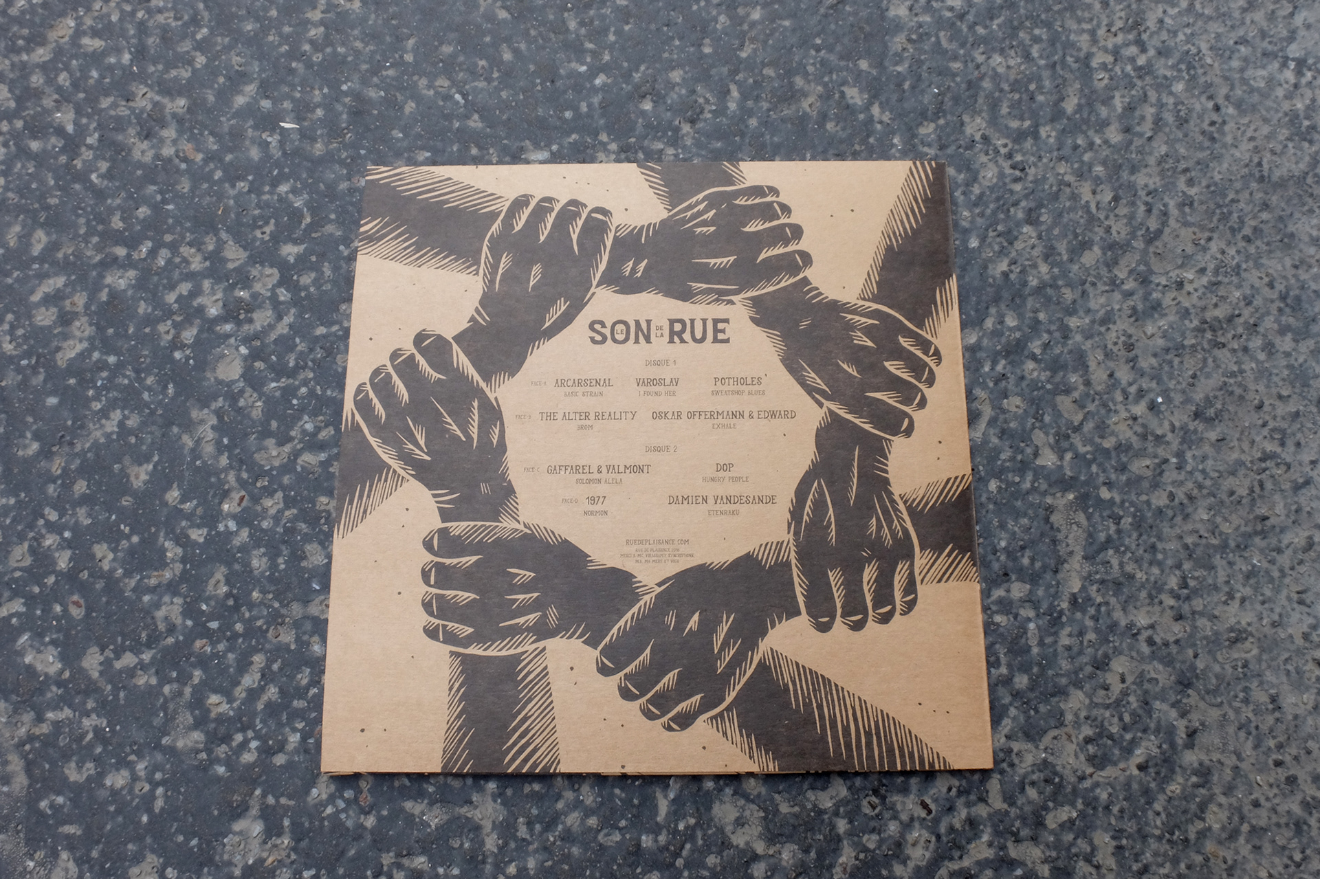 Vinyl "Le son de la rue" - back