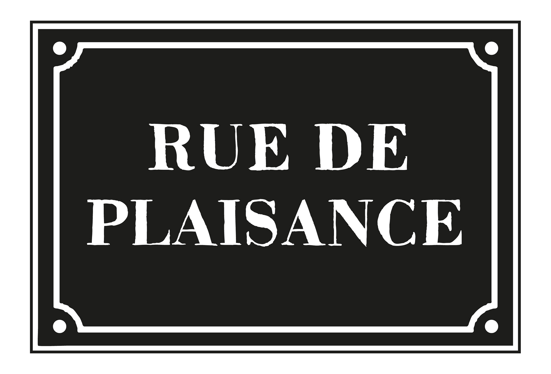 Logo Rue de Plaisance dark version