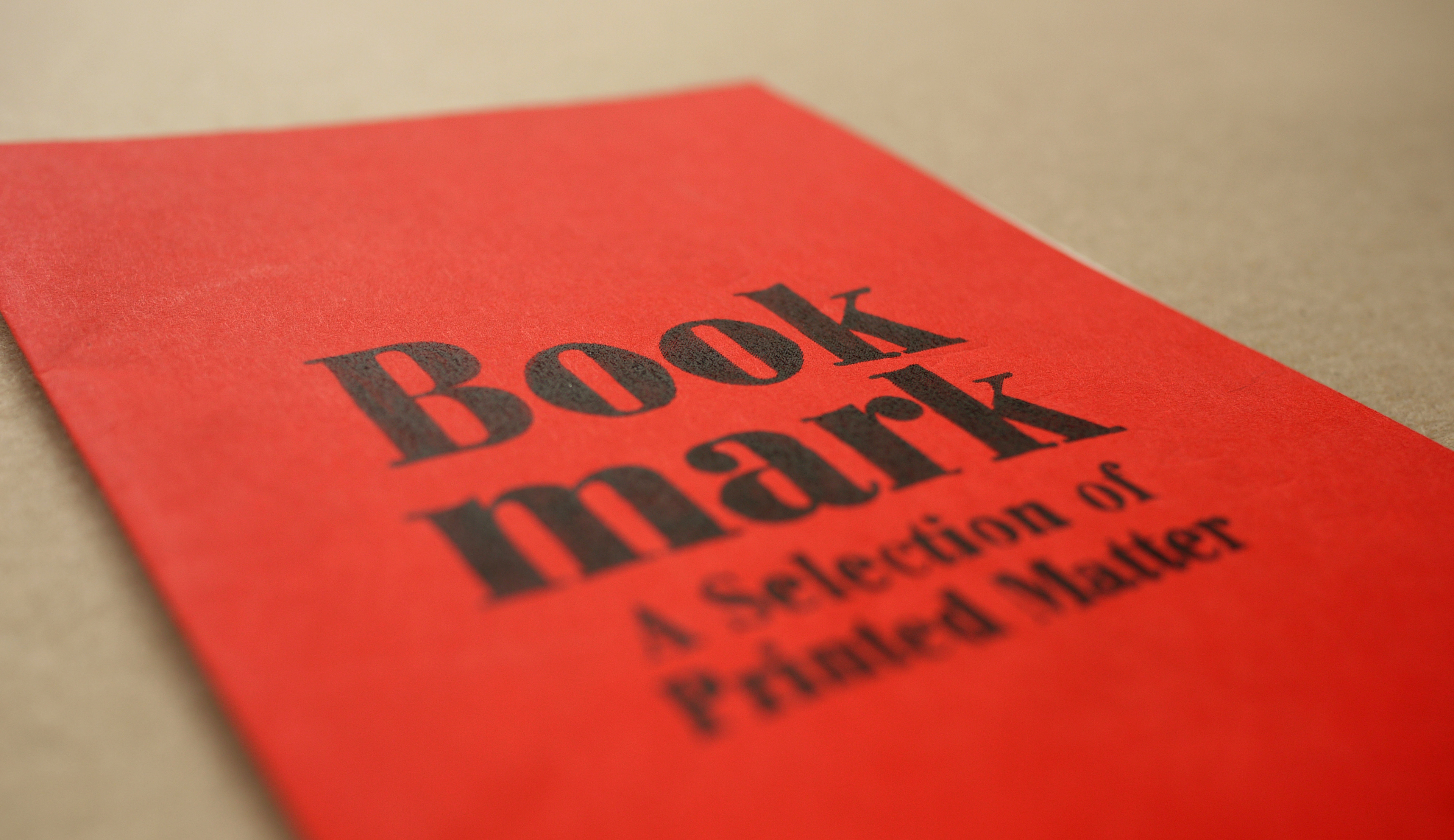 Close-up documentation for "Bookmark"