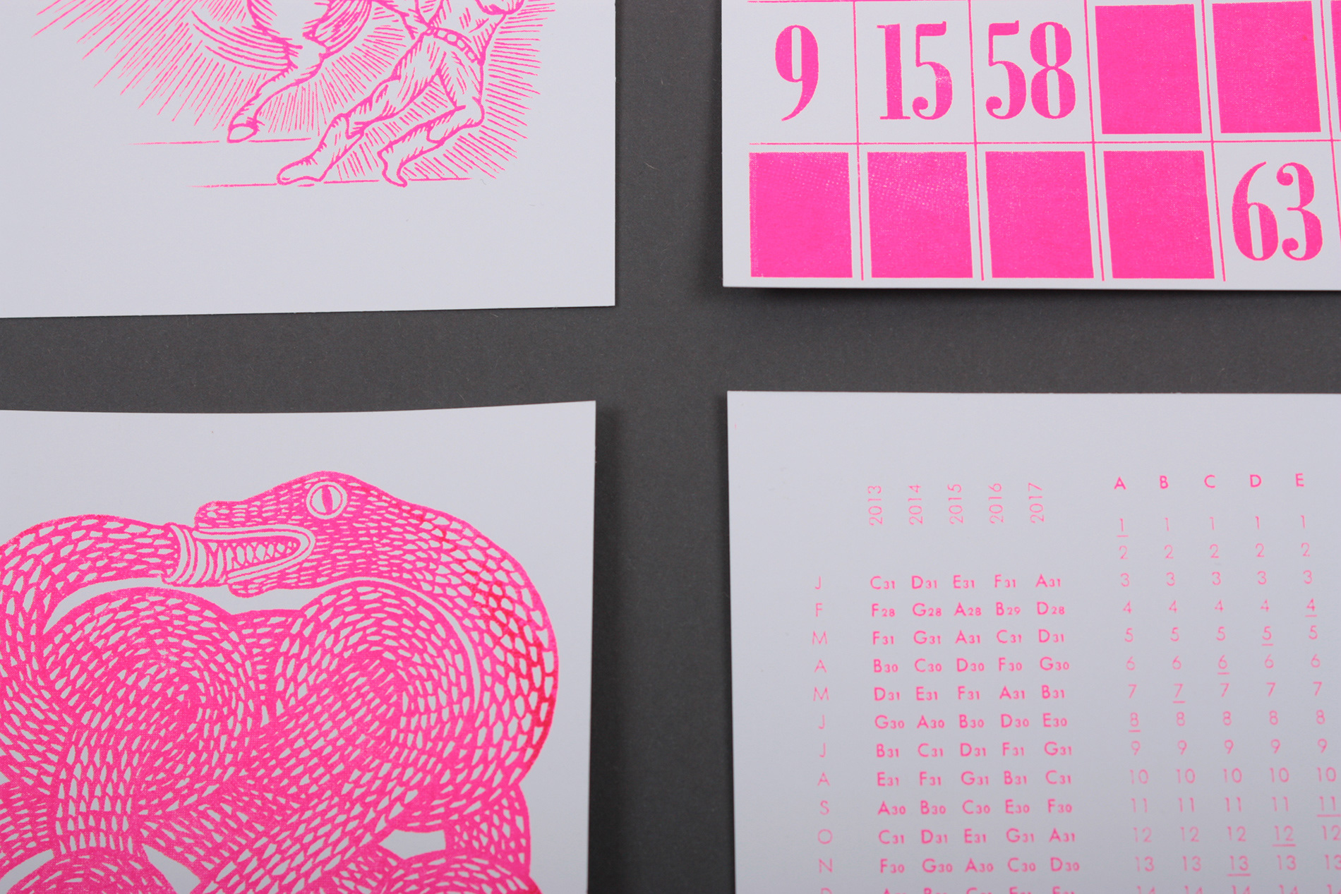 Close up greetings card, illustrated by Virassamy