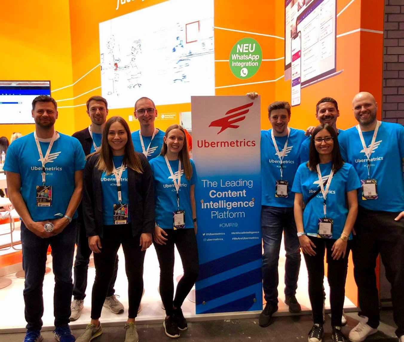 I designed the pull-up banner and tees for the Ubermetrics conference