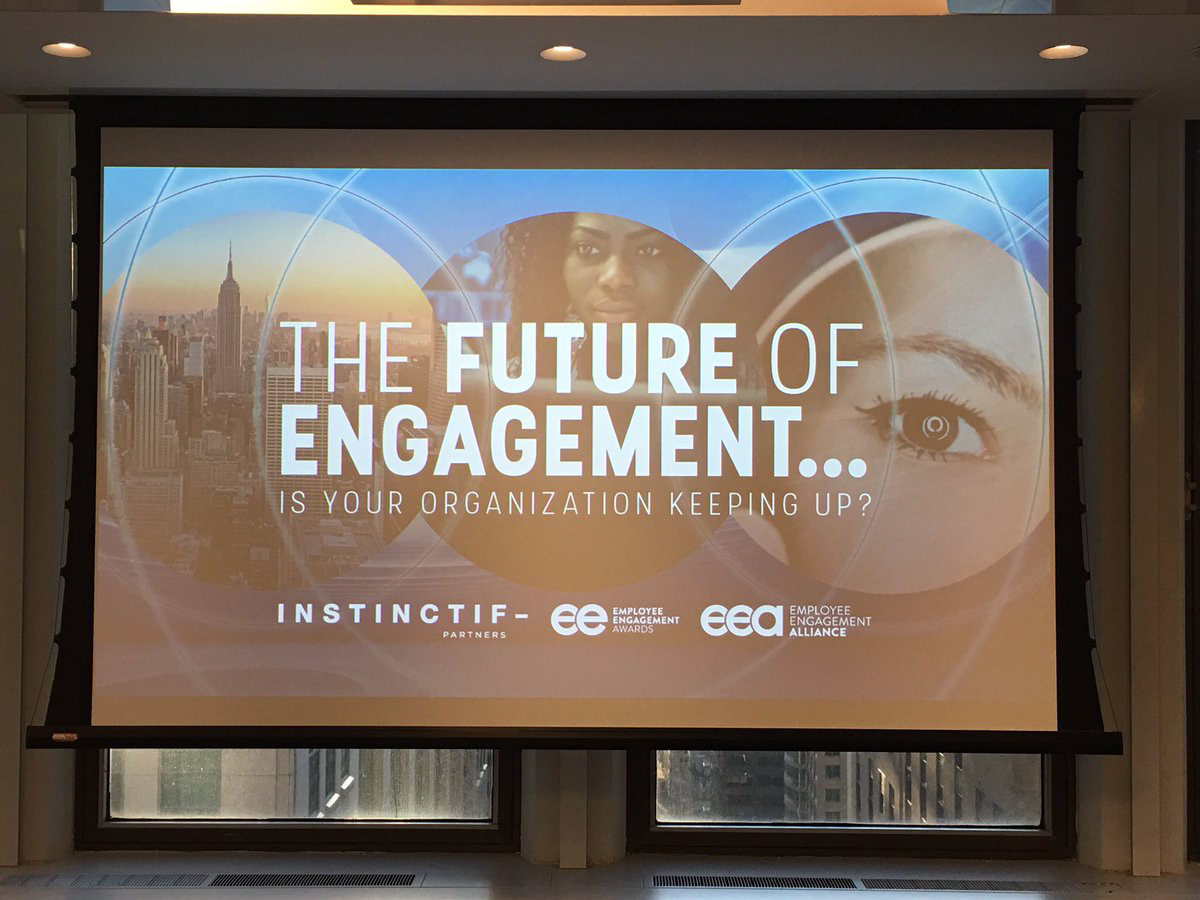 I designed the identity for 'The Future of Engagement' conference for Instinctif Partners