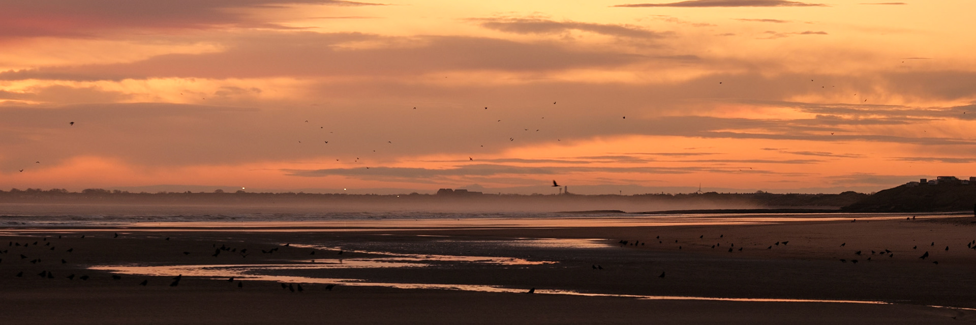 Looking down the coast towards Amble