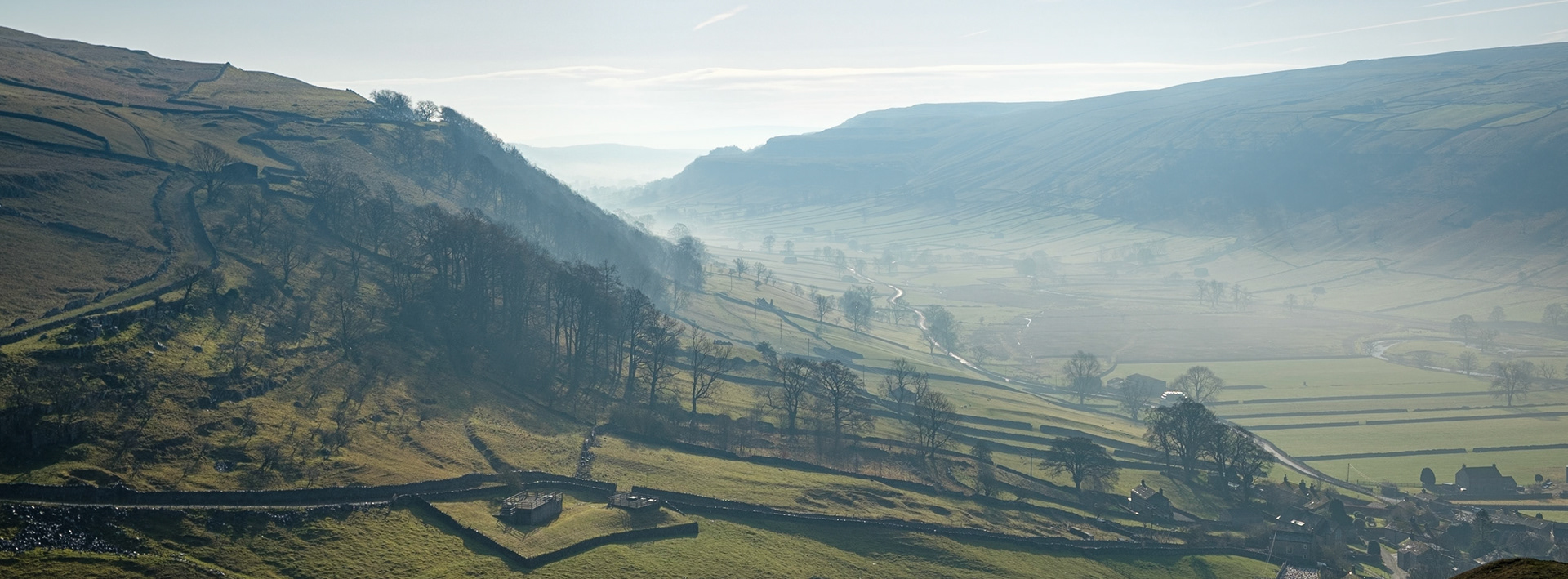 Looking down Wharfedale