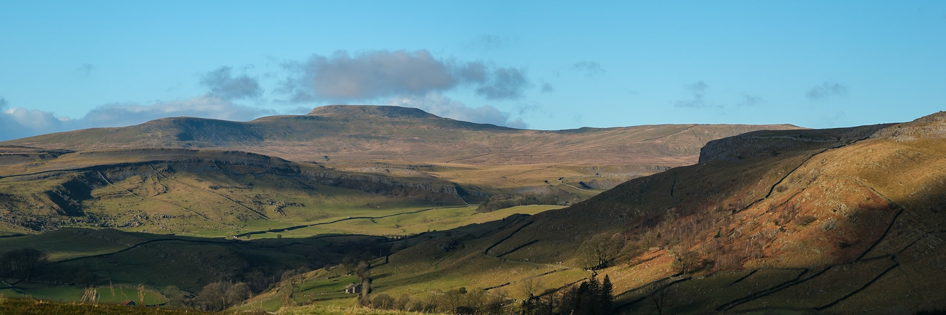 Wharfe with Ingleborough in the background