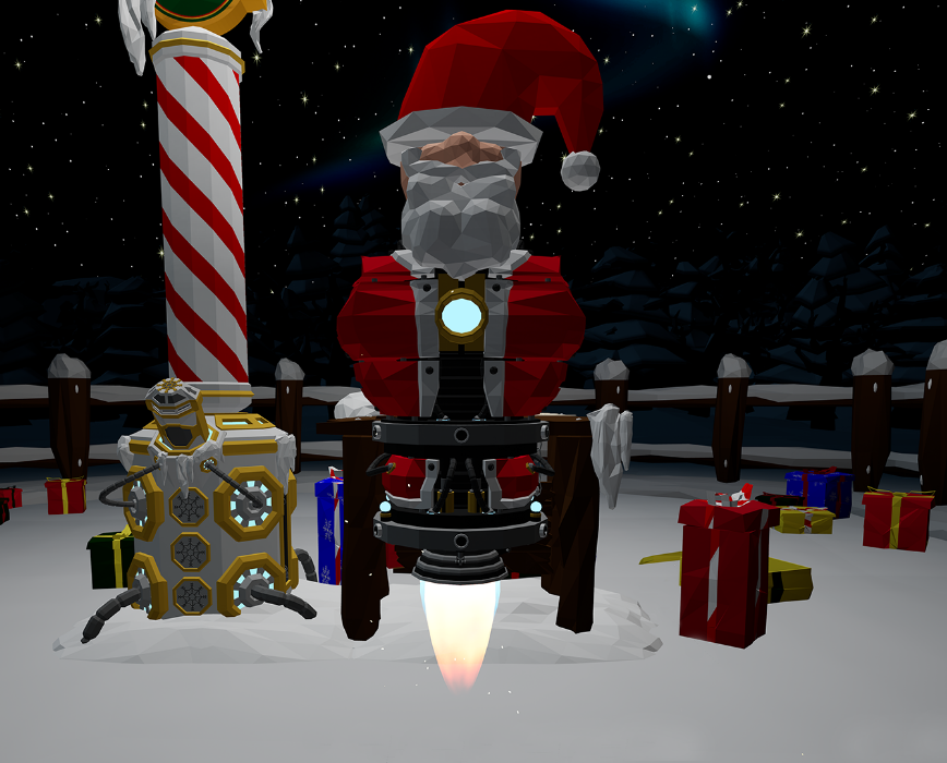 Main Player - Mecha Santa - In Flight