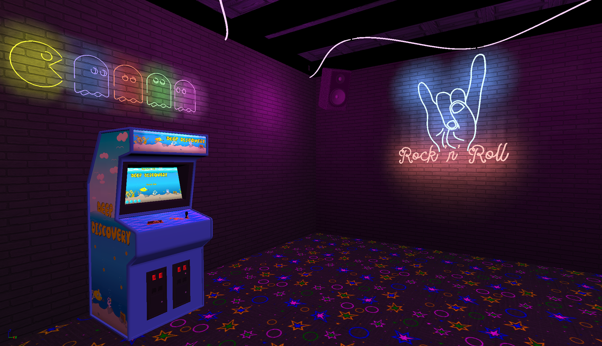 Game Cabinet placed in Custom Arcade