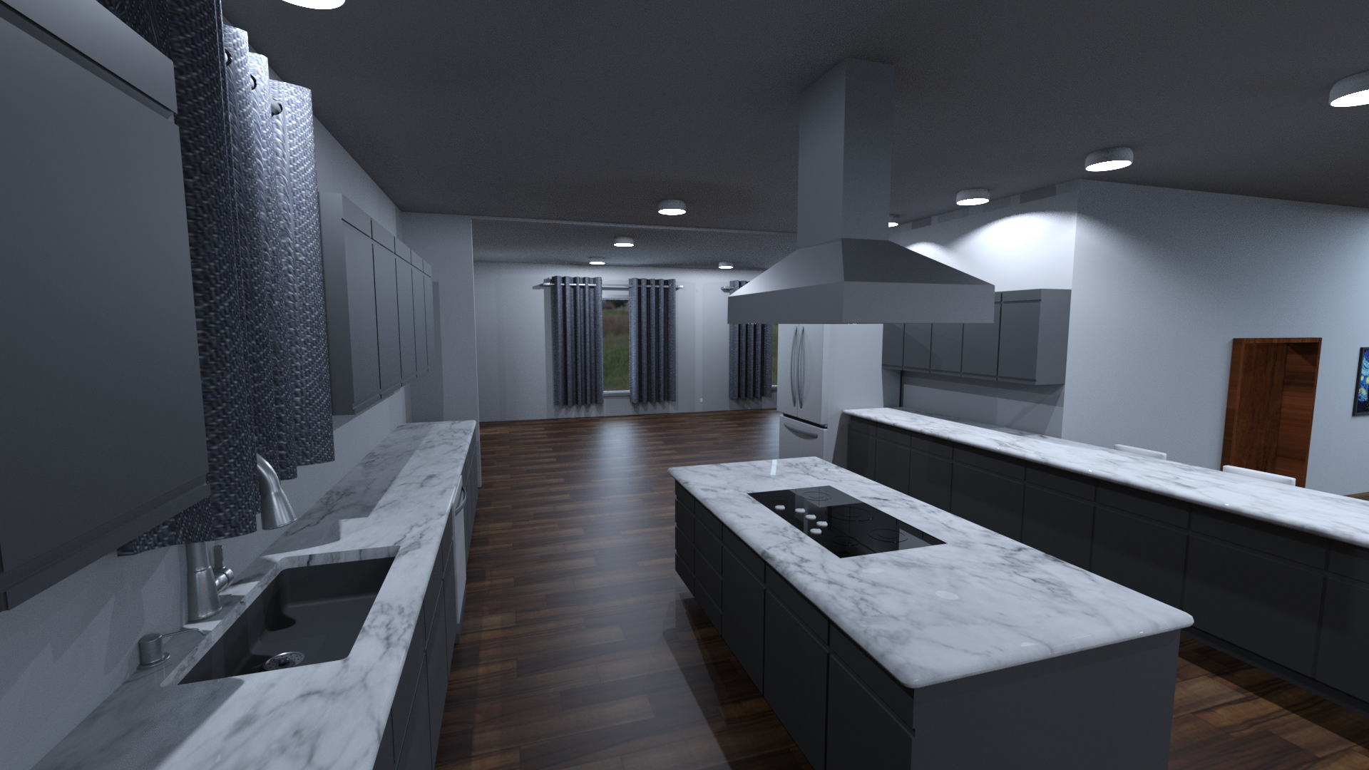 Kitchen - Dining Table View