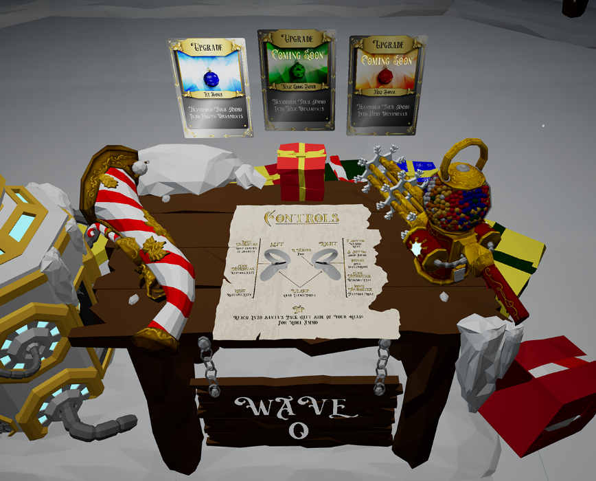 Controls, Weapons, Throwables, Upgrades