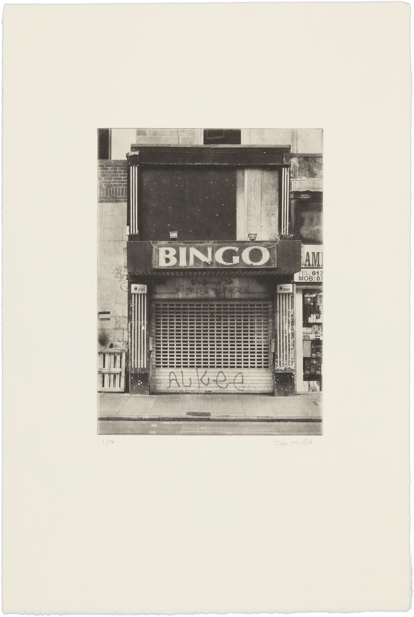 'Bingo (Portal)', edition of 7, 39.5 x 26.5 cm on Hahnemühle Etching Natural 300gsm
