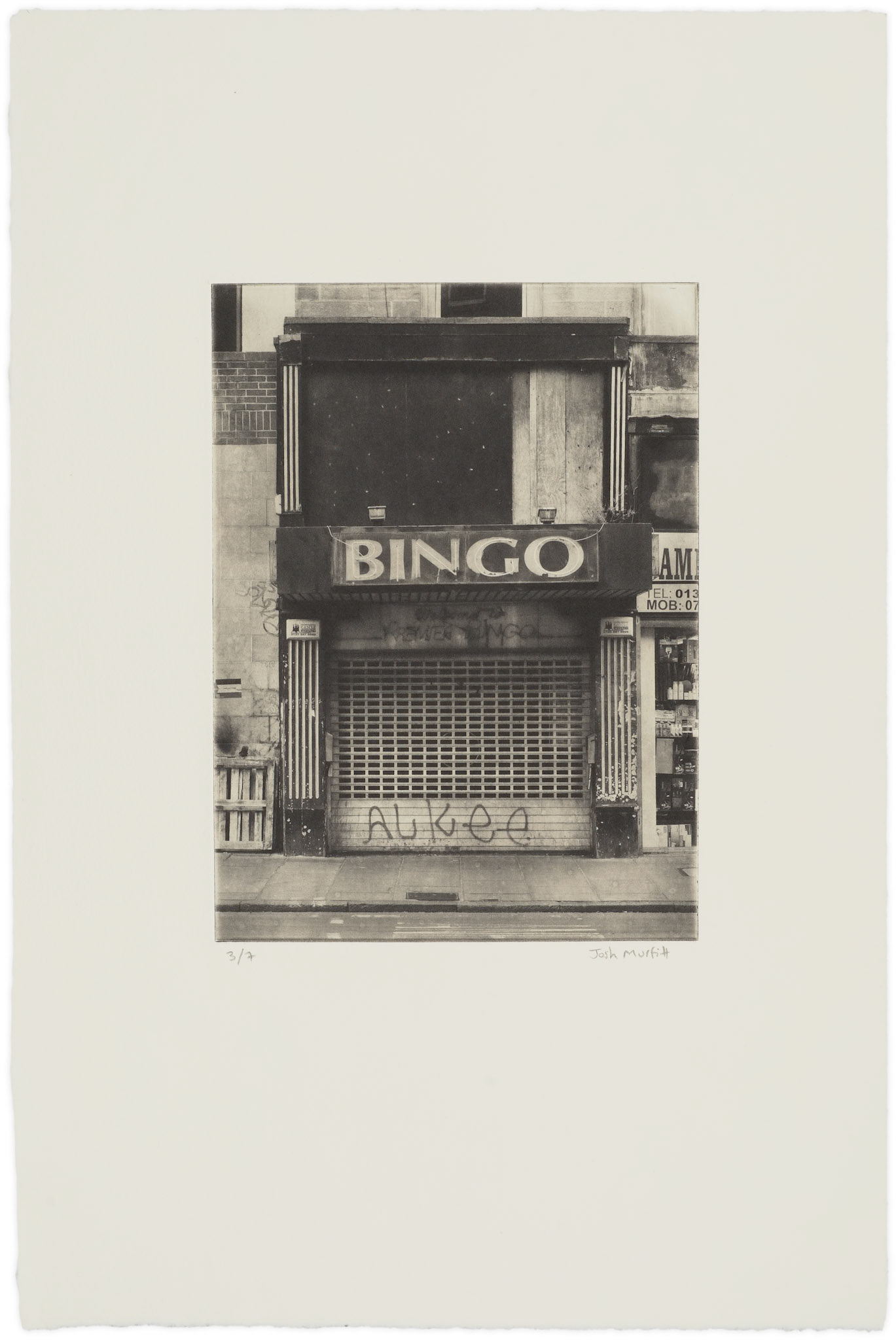 'Bingo (Portal)', edition of 7, 26.5 x 39.5 cm on Hahnemühle Etching Natural 300gsm
