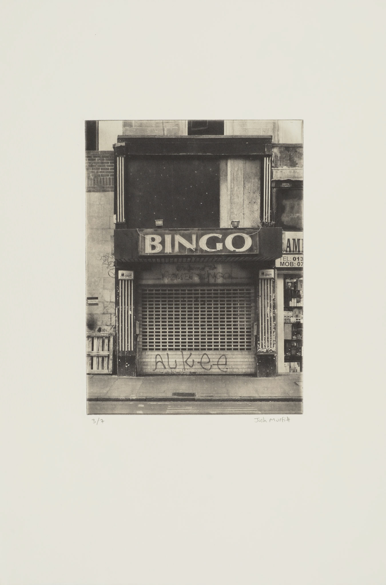 'Bingo (Portal)', edition of 7, 26.5 x 39.5 cm on Hahnemühle Etching Natural 300gsm