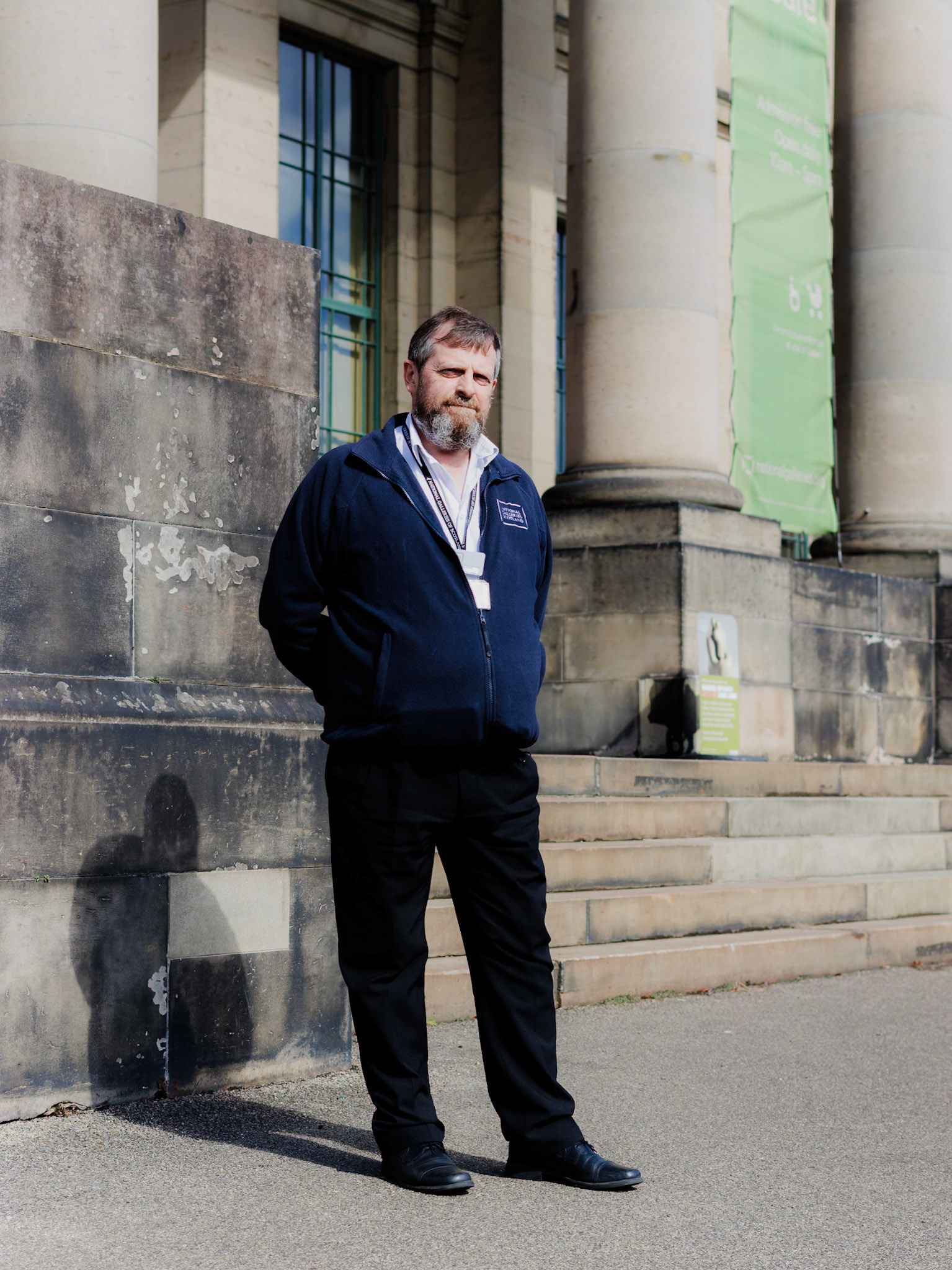 Cameron, gallery attendant