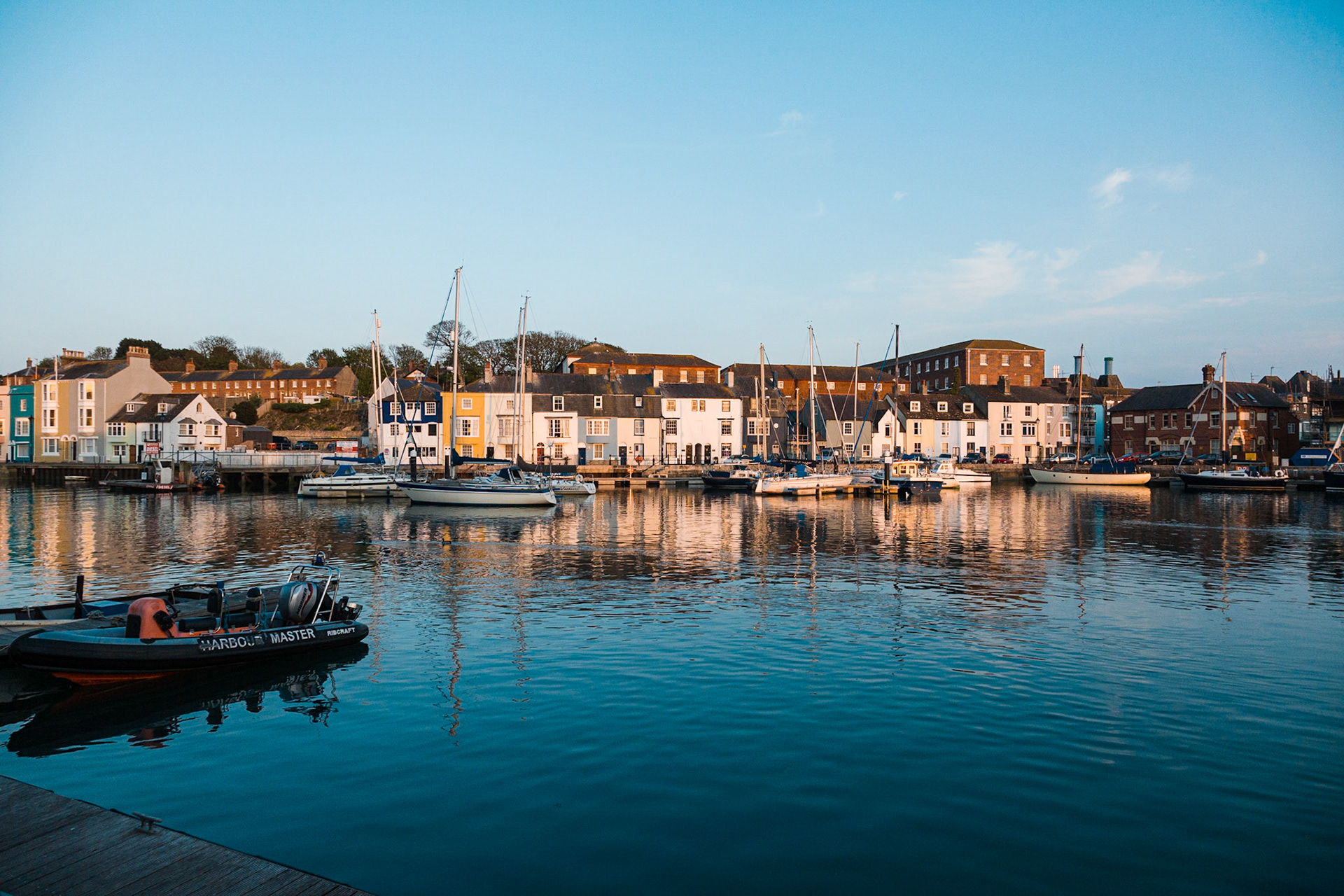 Weymouths's Famous colourful  harbour in Summer