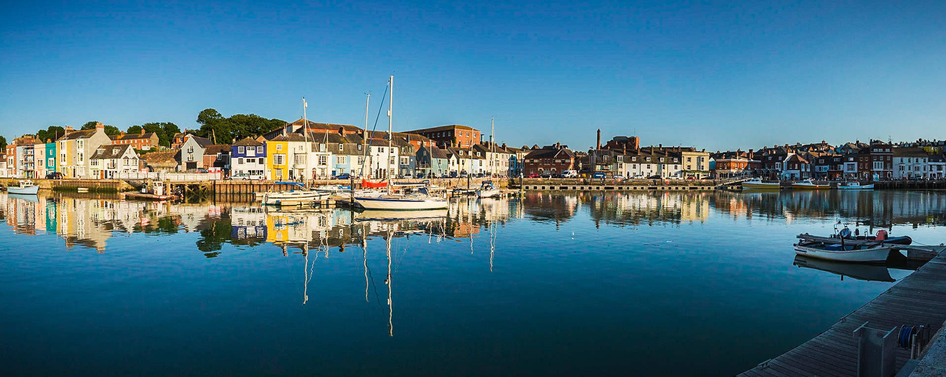 Weymouths's Famous colourful  harbour in Summer