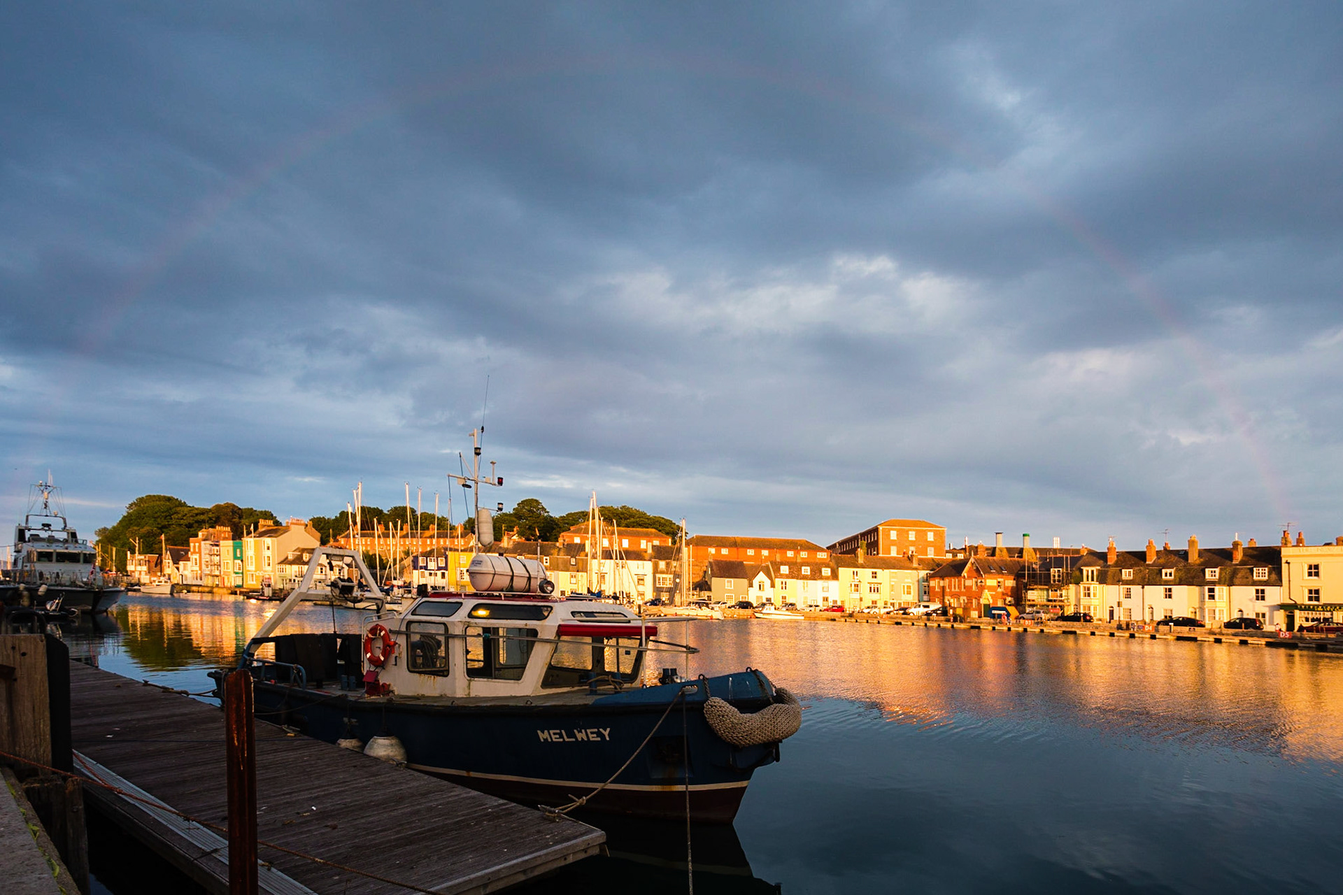 Weymouths's Famous colourful  harbour in Summer