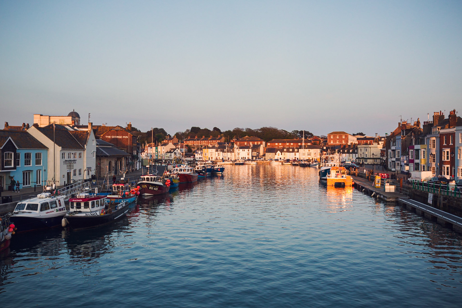 Weymouth harbour in early summer