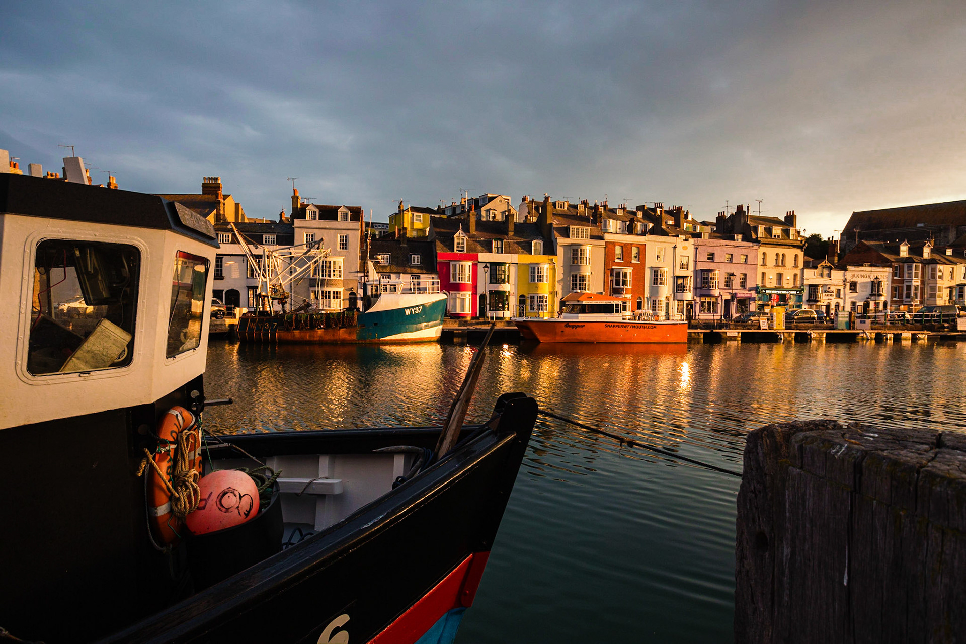 Weymouths's Famous colourful  harbour in Summer