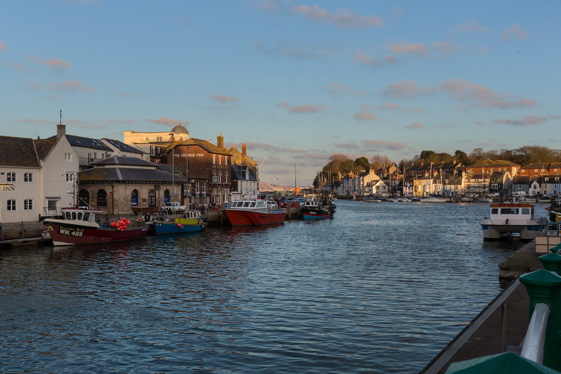 Weymouth Harbour in Dorset on a Winters Day