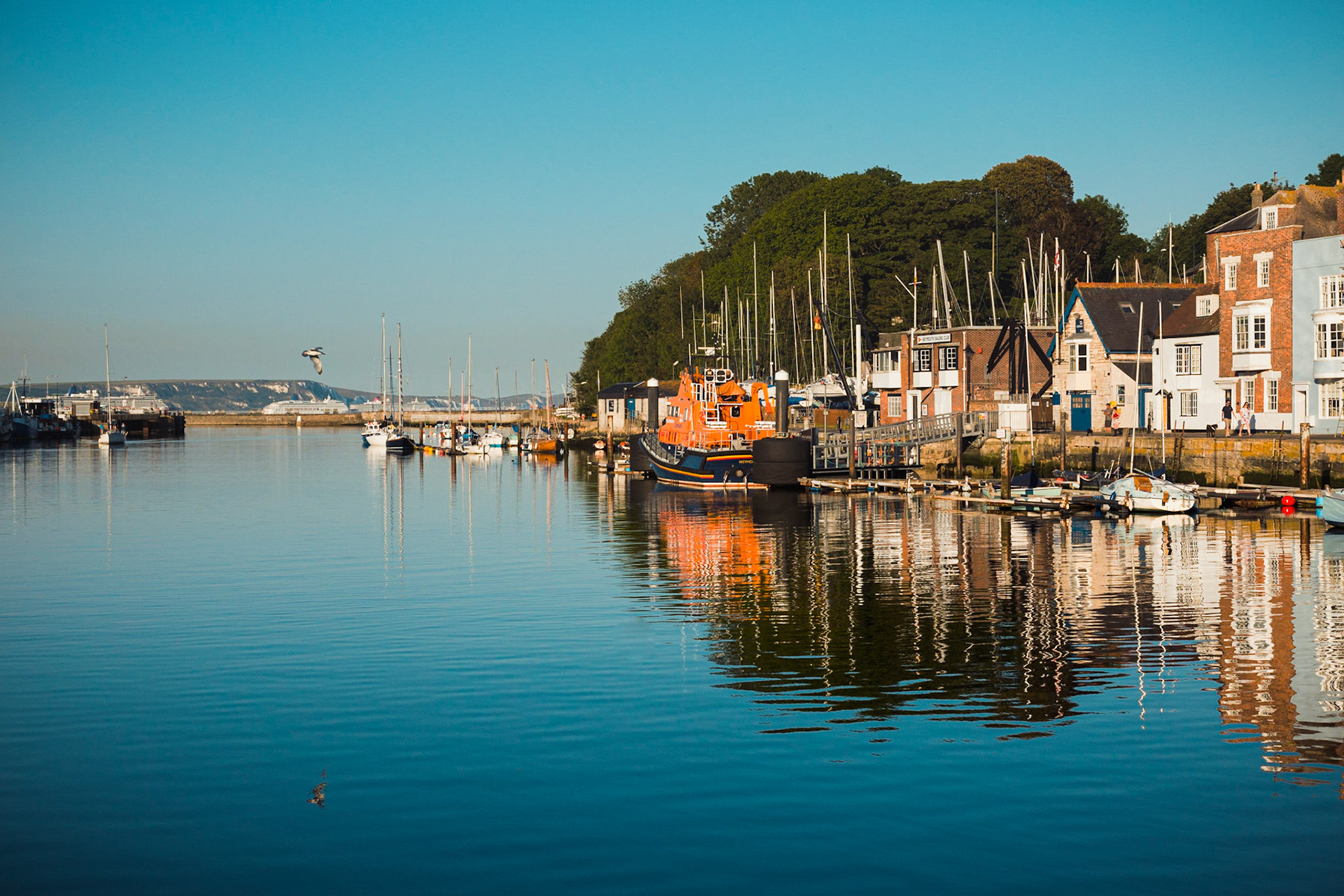 Weymouths's Famous colourful  harbour in Summer