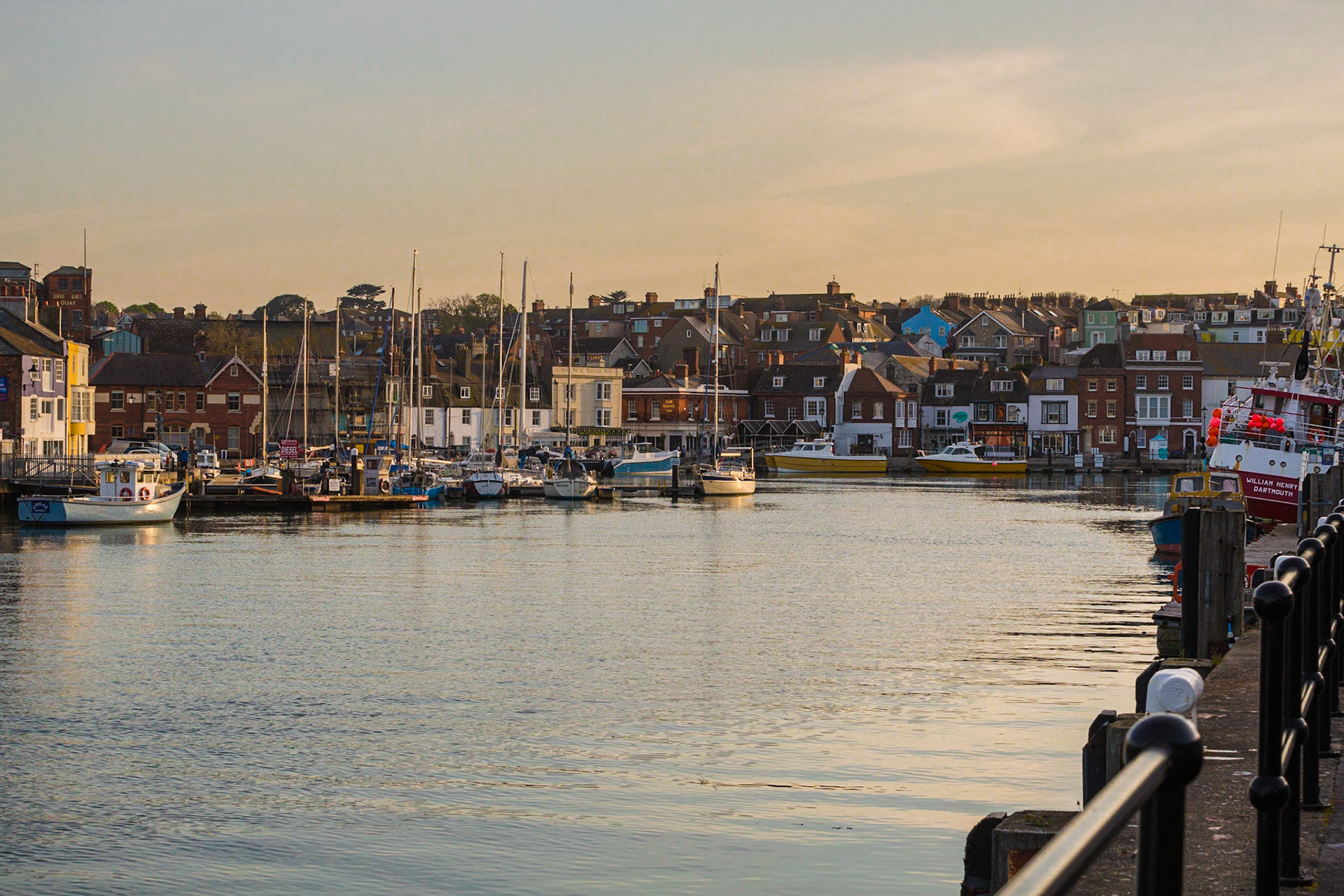 Weymouths's Famous colourful  harbour in Summer