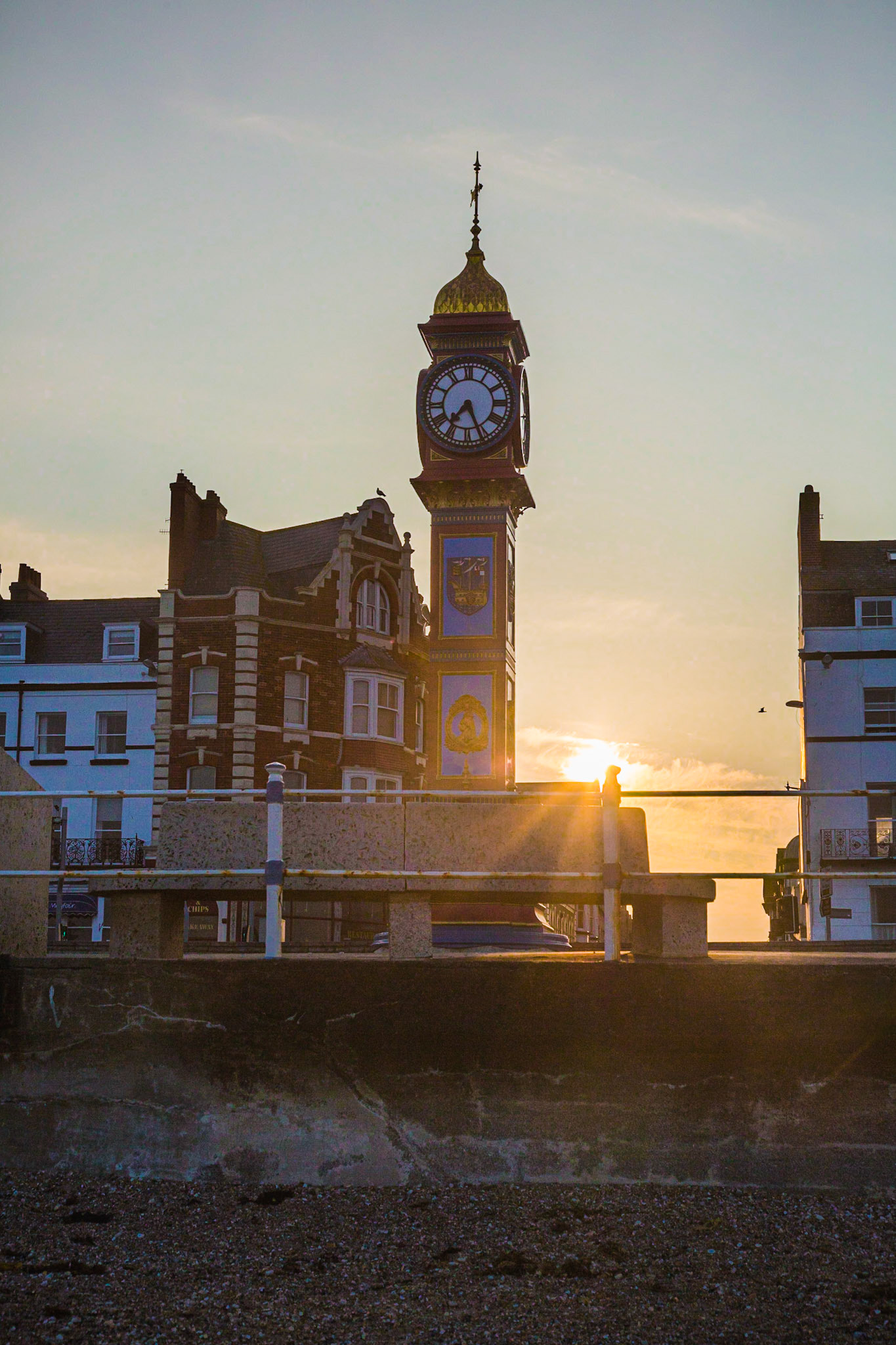 Weymouths Famous Jubilee Clock Tower in Summer